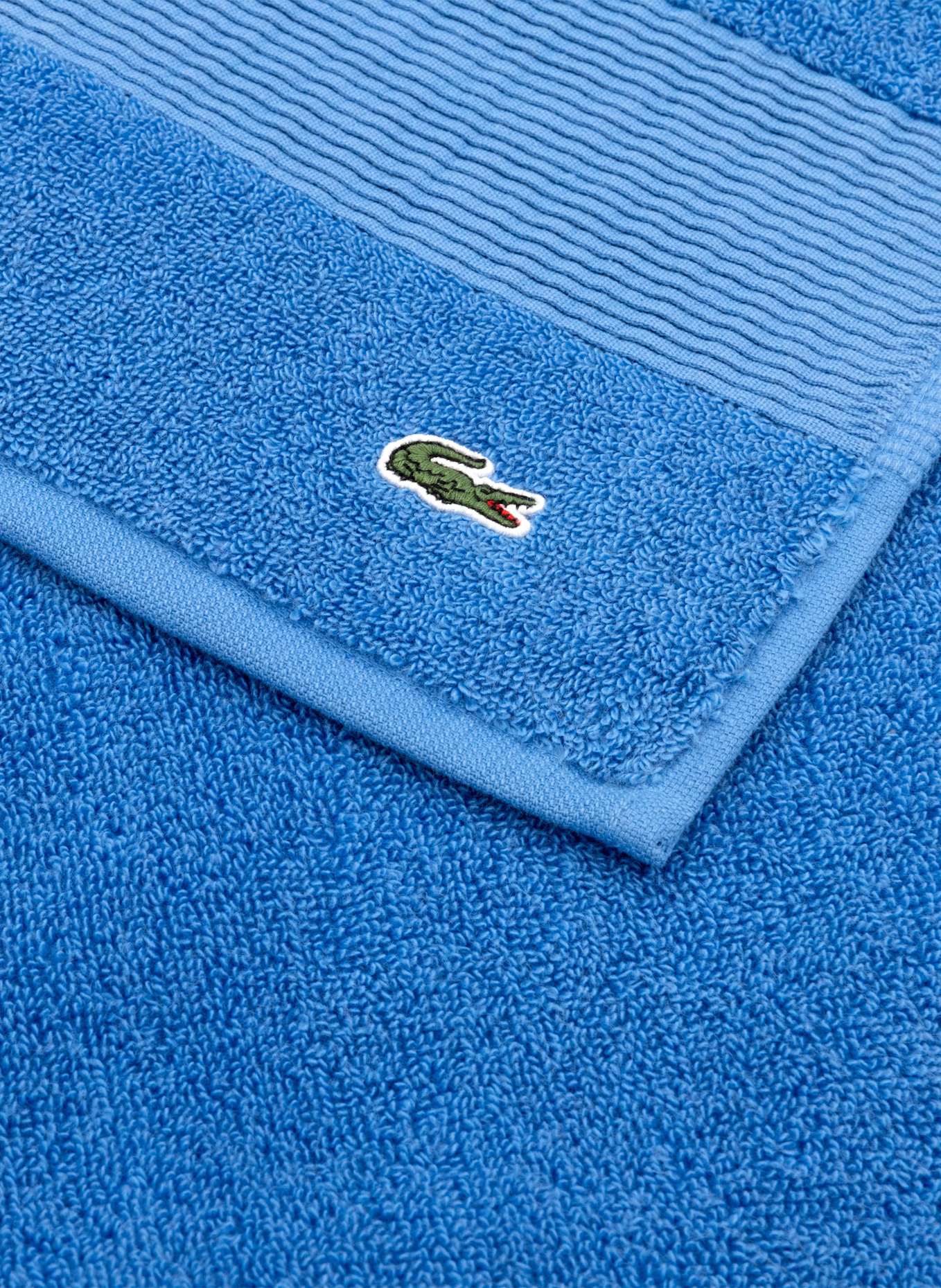 LACOSTE Gästetuch 2er Set LLECROCO: HELLBLAU