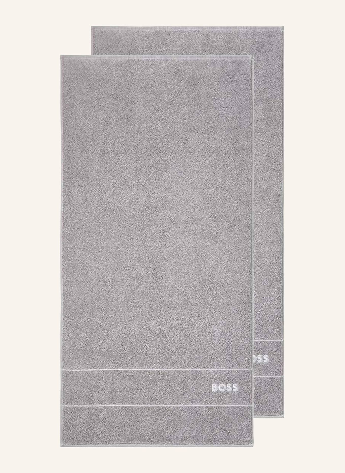 BOSS Handtuch 2er Set PLAIN: HELLGRAU