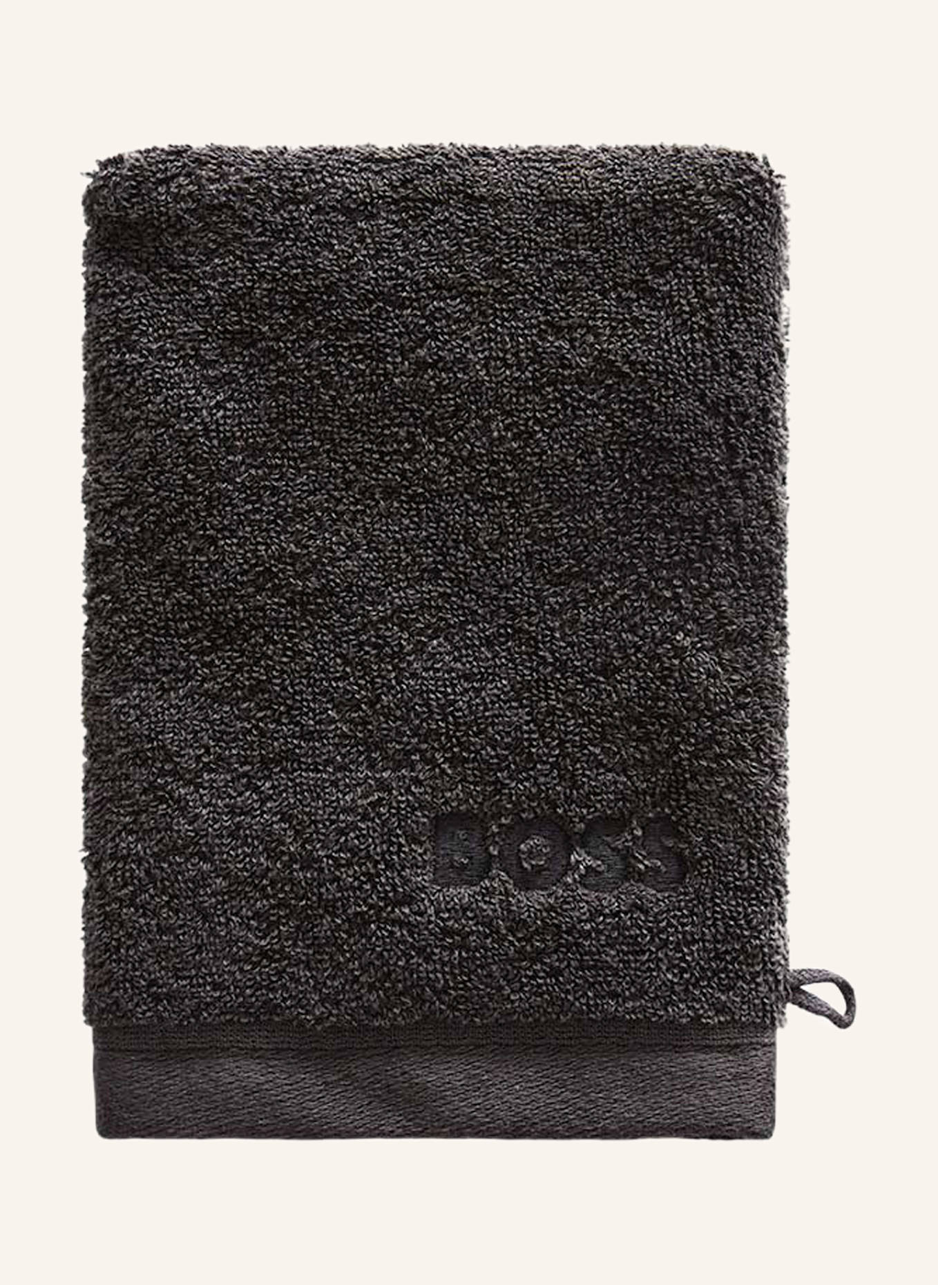 BOSS Waschhandschuh 4er Set LOFT: SCHWARZ