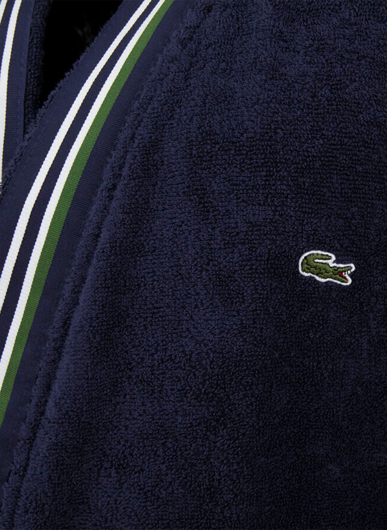 LACOSTE Bademantel LCLUB: DUNKELBLAU