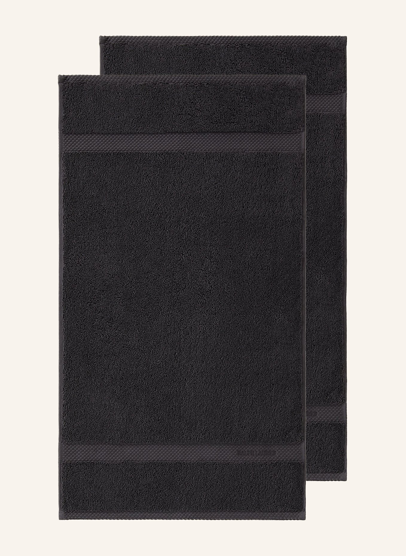 RALPH LAUREN HOME Gästetuch AVENUE: DUNKELGRAU