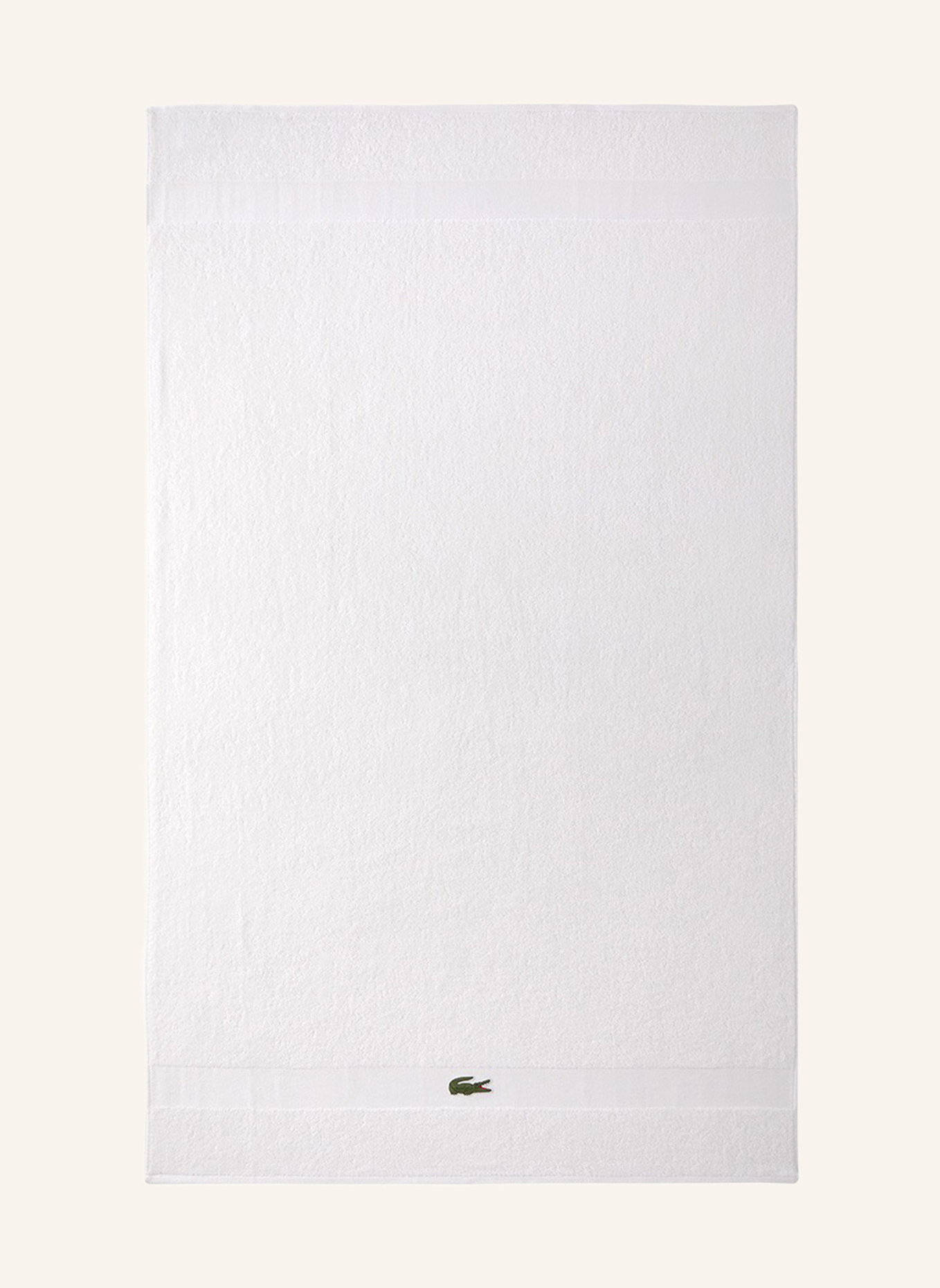 LACOSTE Badetuch LCASUAL: WEISS