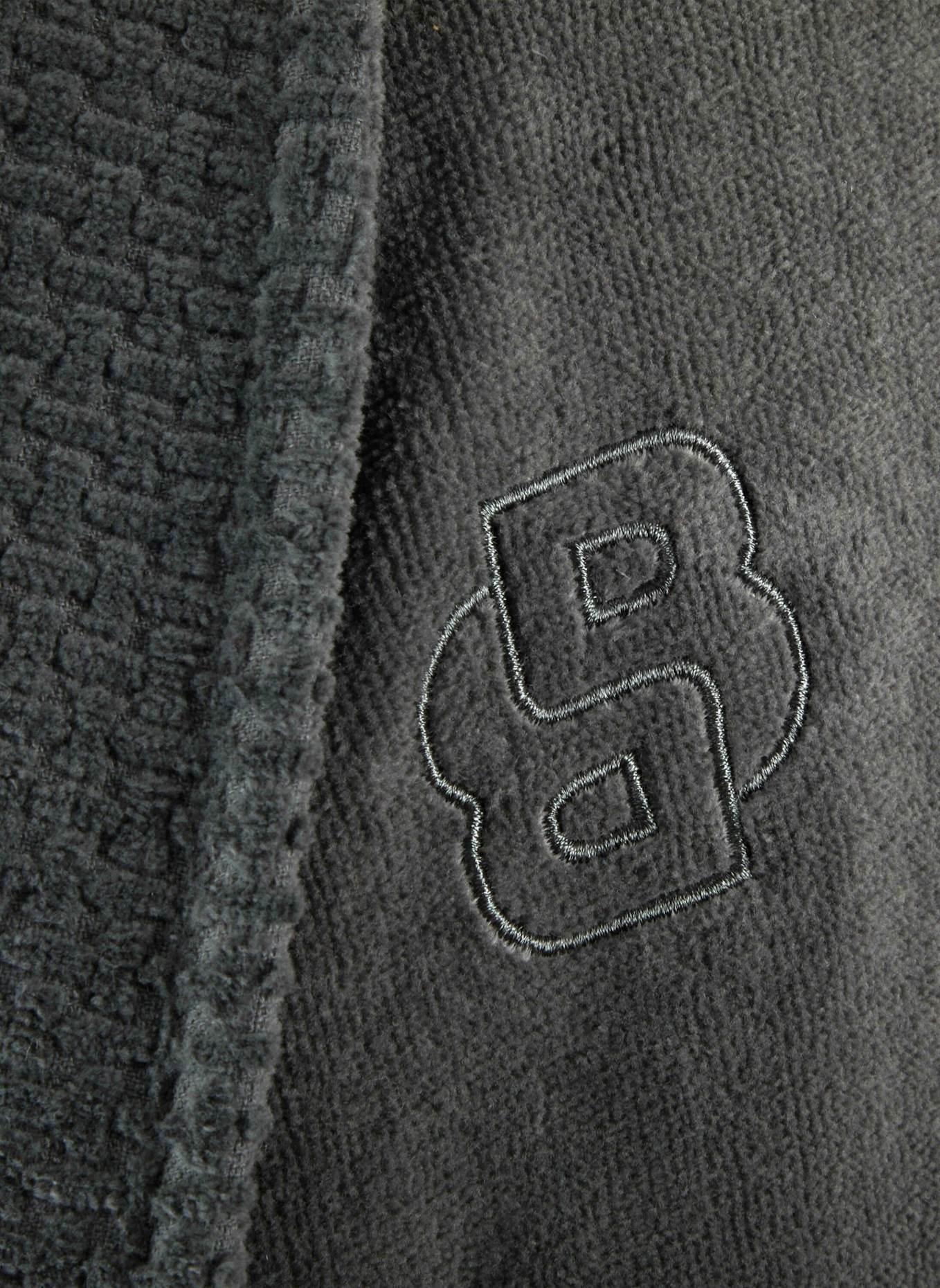 BOSS Bademantel DOUBLEB: DUNKELGRAU