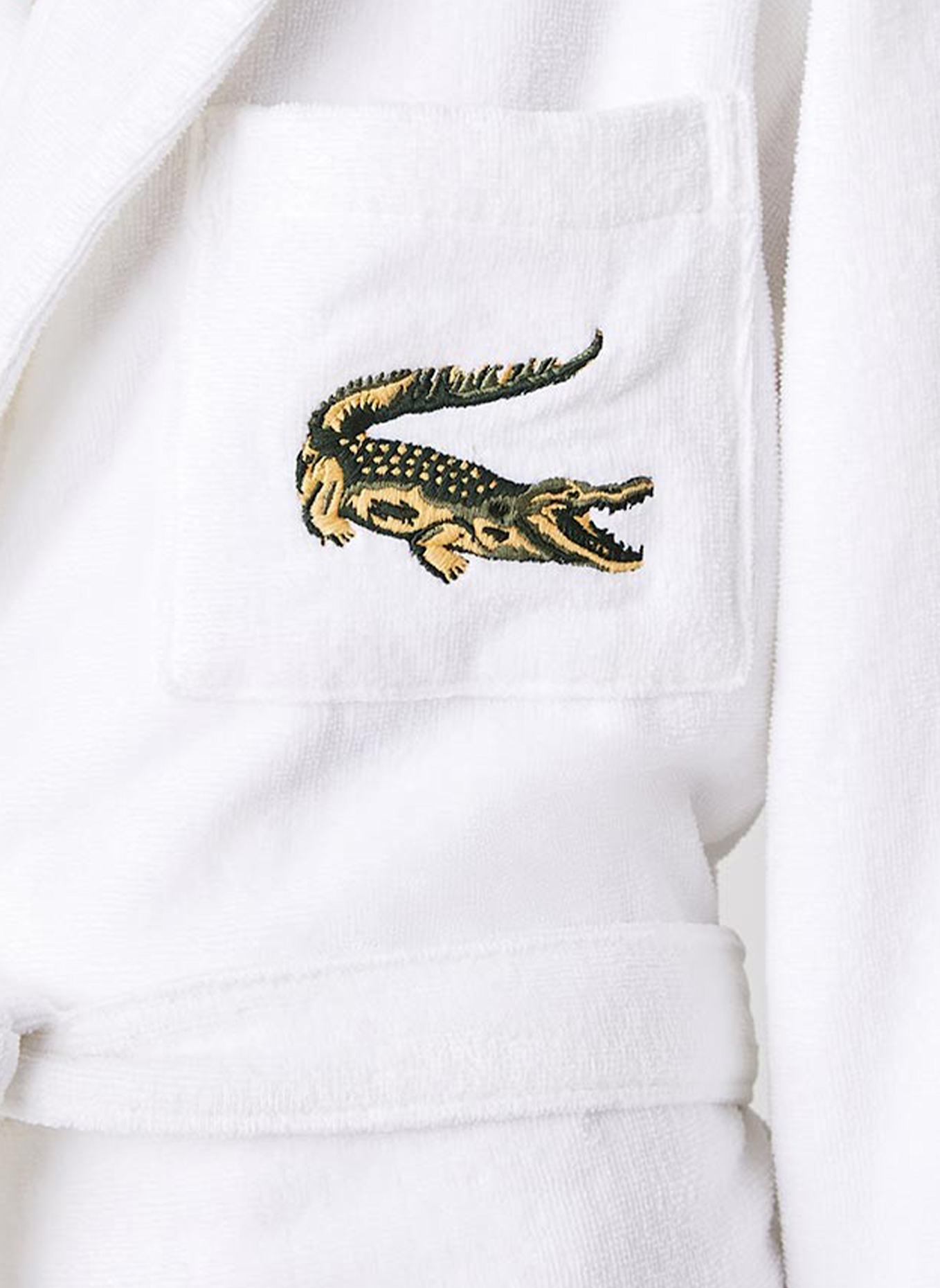 LACOSTE Bademantel LRENE: WEISS