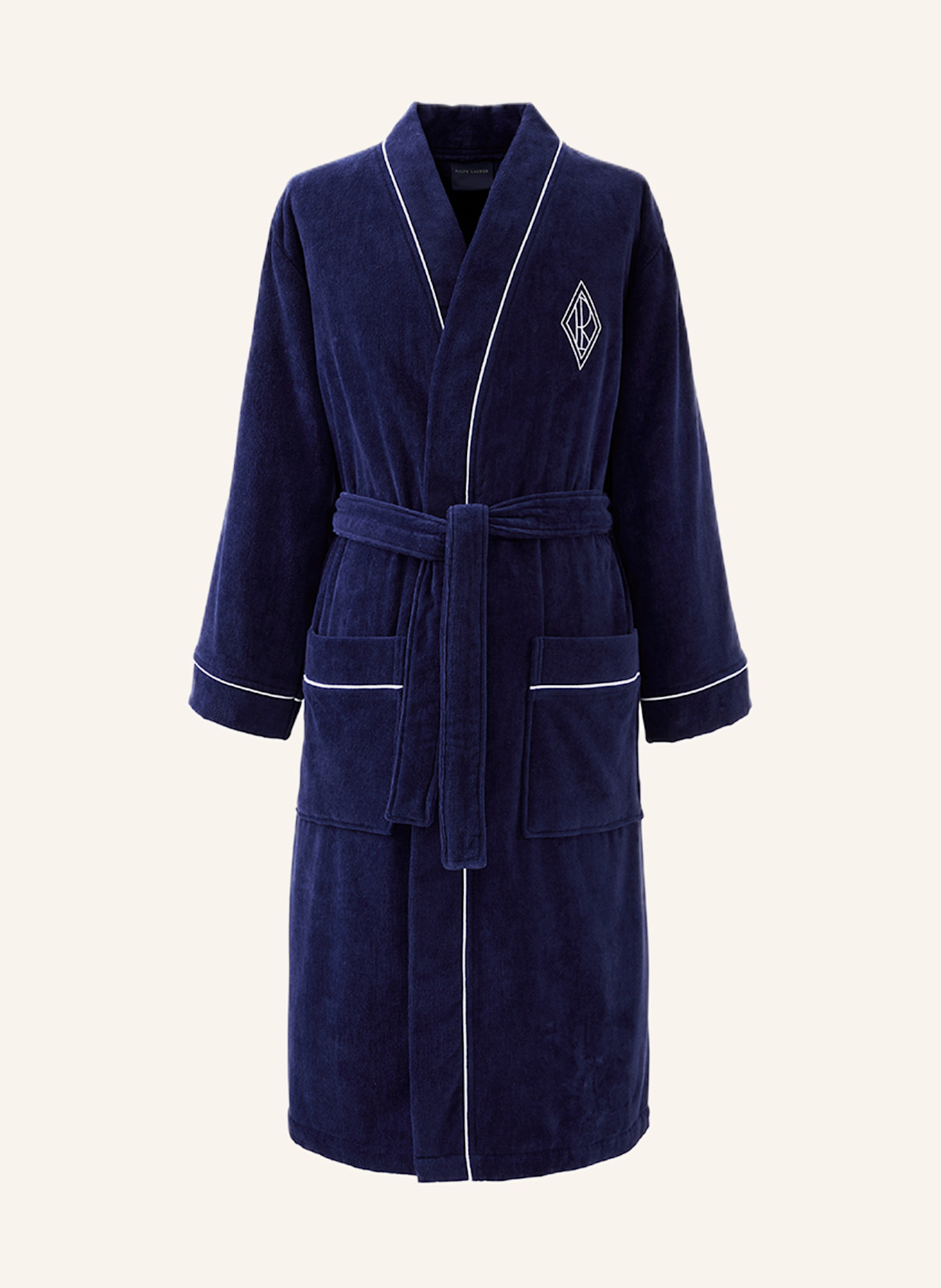 RALPH LAUREN HOME Bademantel PARKROW: DUNKELBLAU