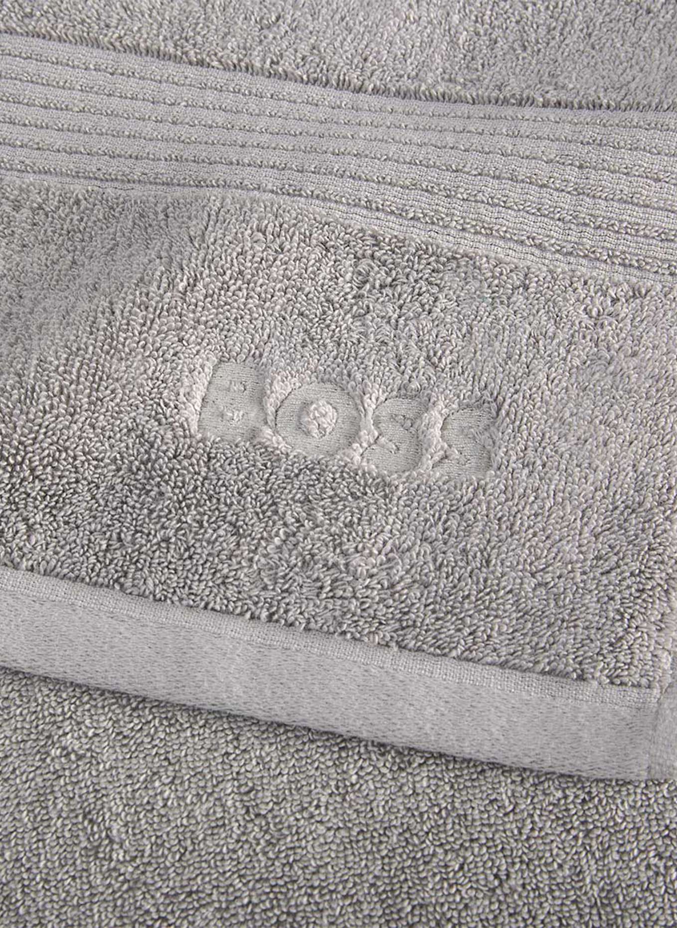 BOSS Badetuch LOFT: SILBER