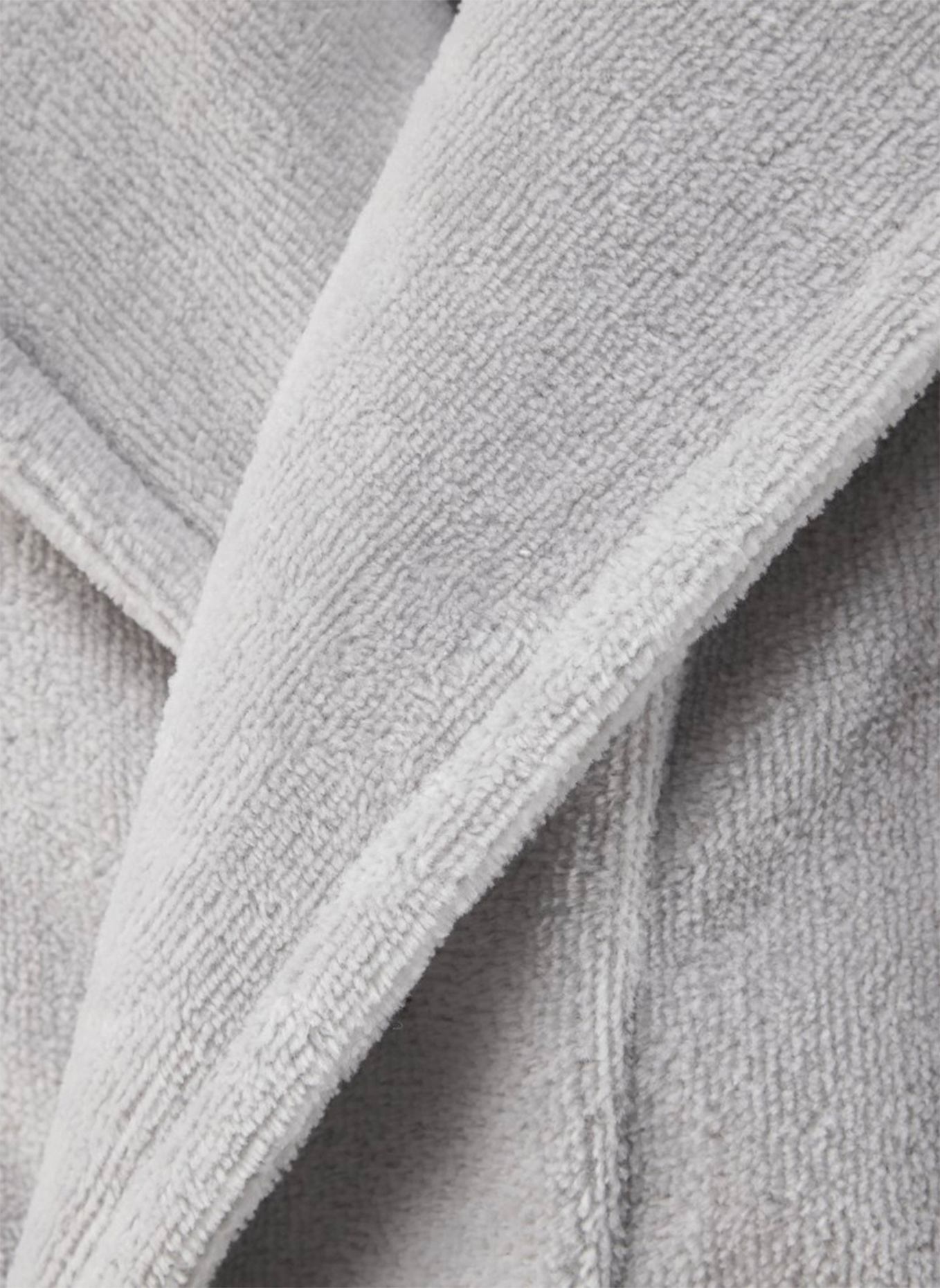 LACOSTE Bademantel LRENE: GRAU