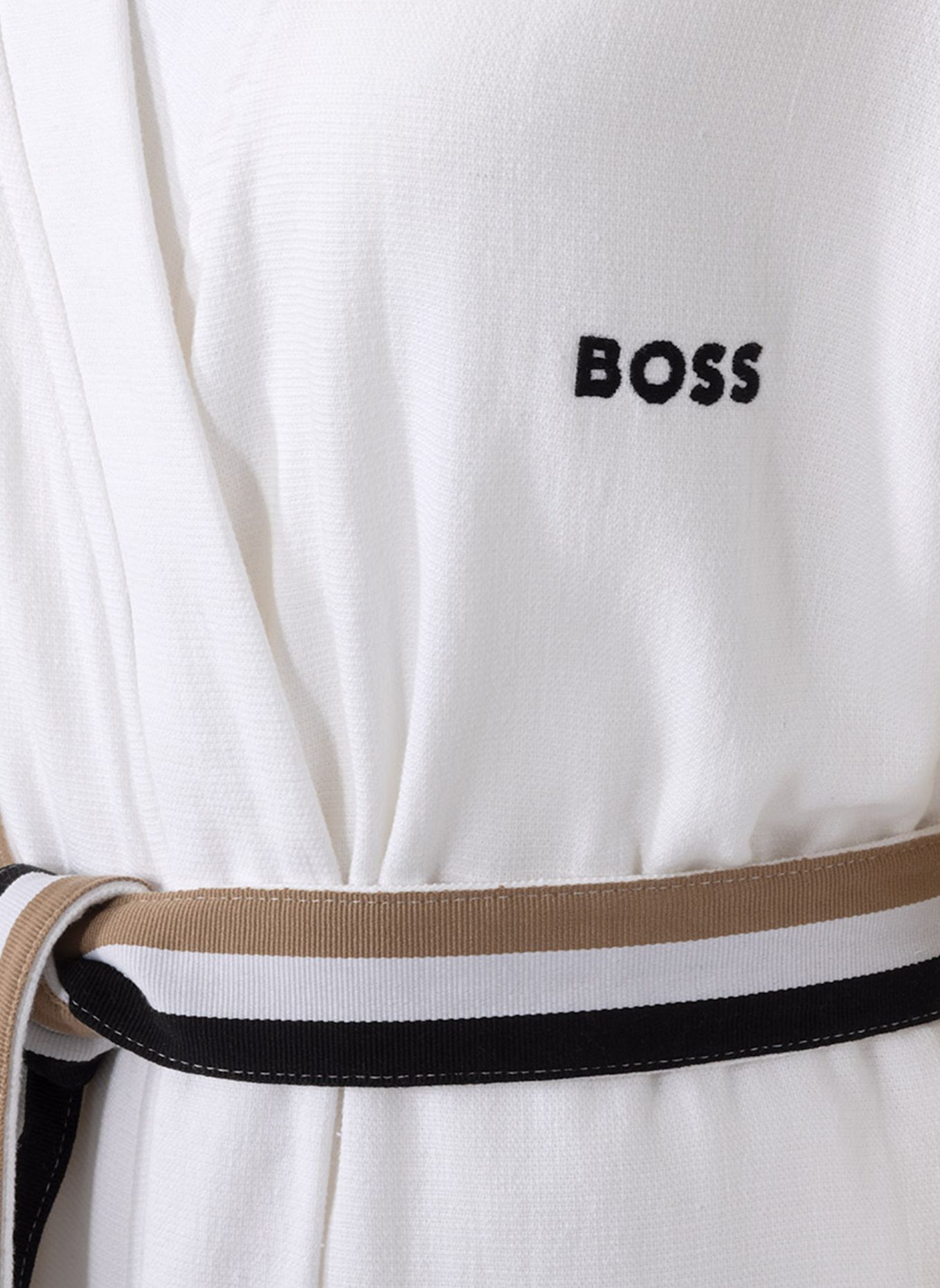 BOSS Bademantel BLINEA: WEISS