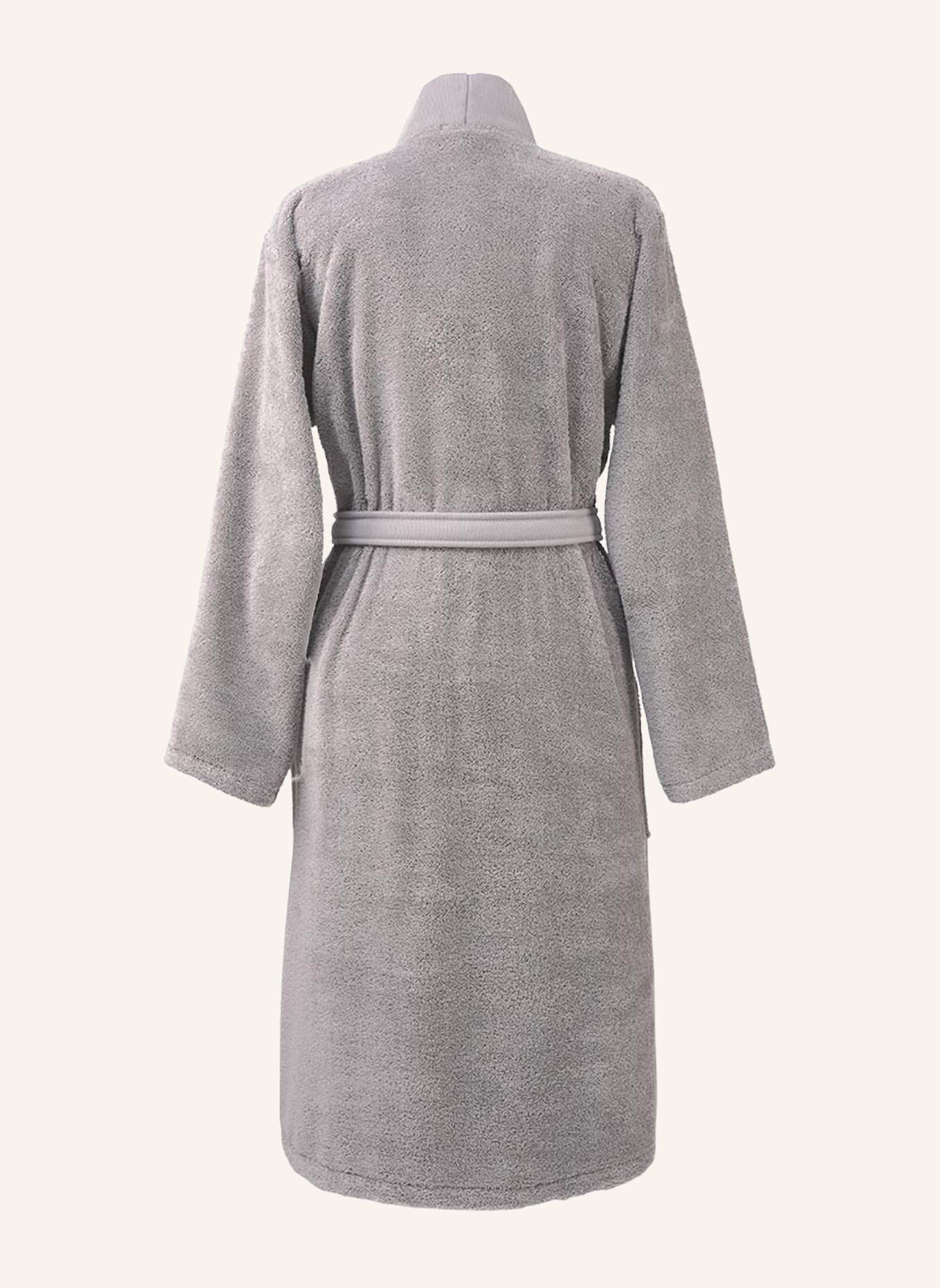 BOSS Bademantel PLAIN: HELLGRAU