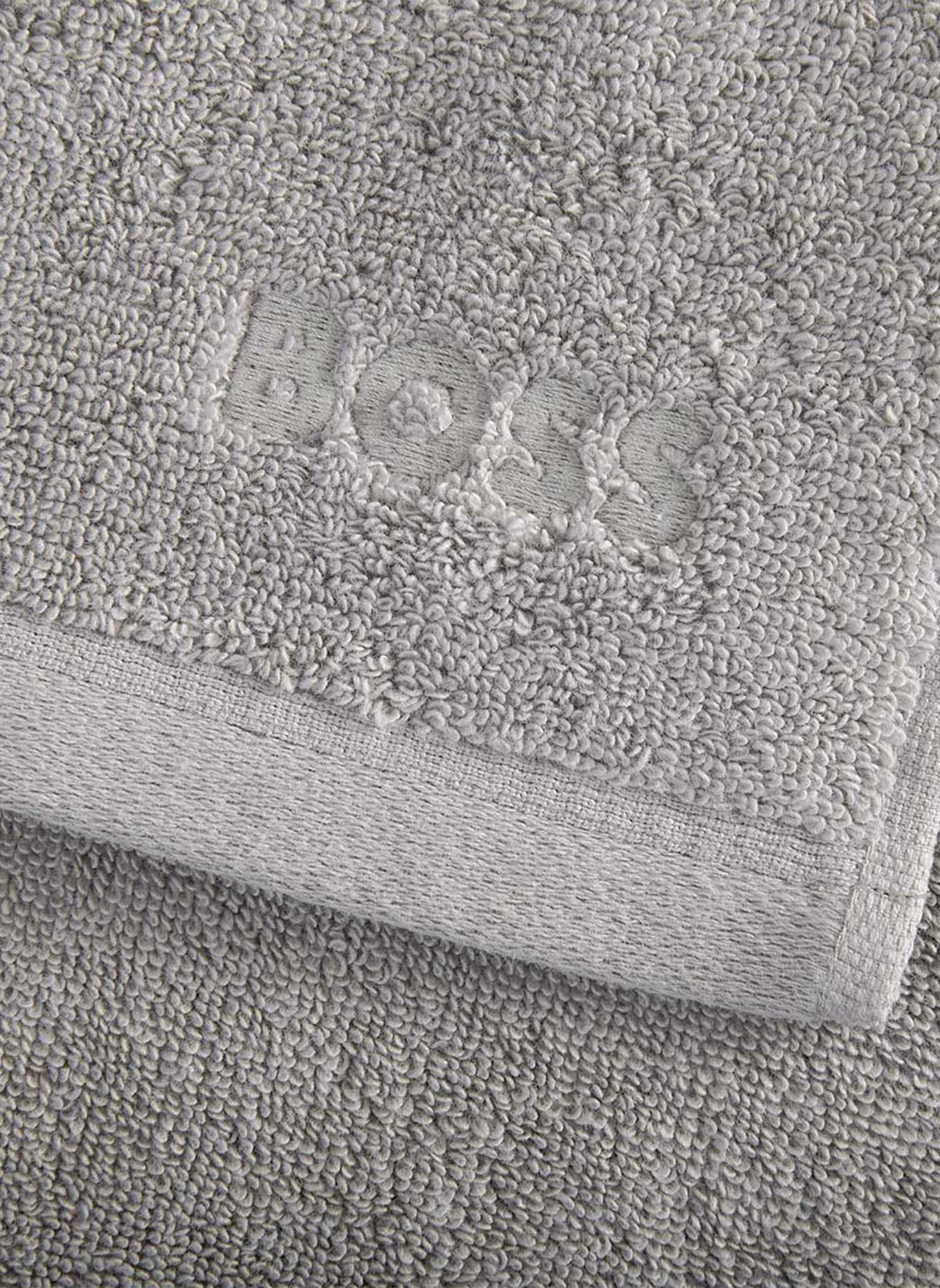 BOSS Waschlappen 4er Set LOFT: SILBER