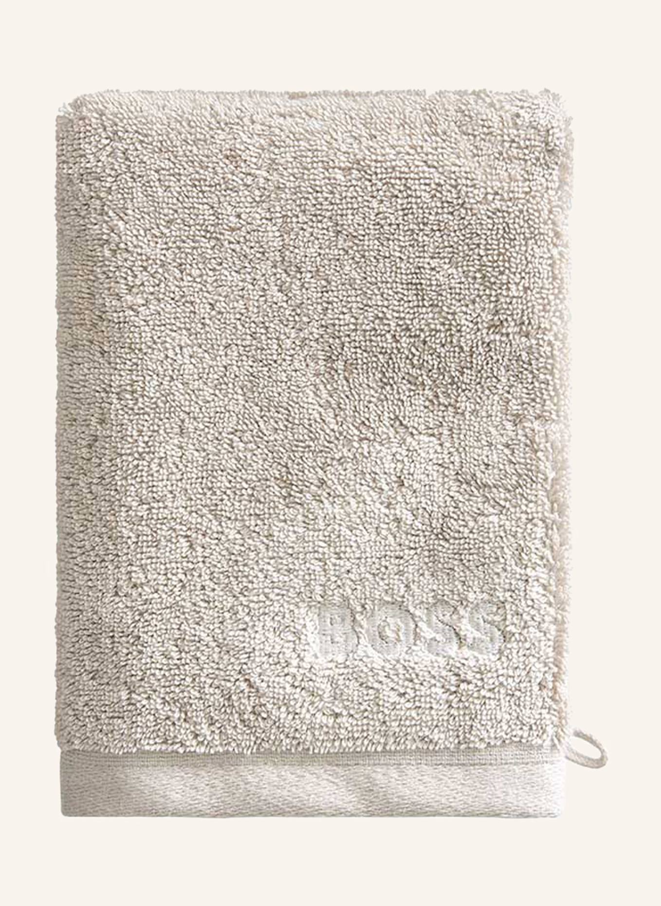 BOSS Waschhandschuh 4er Set LOFT: CREME