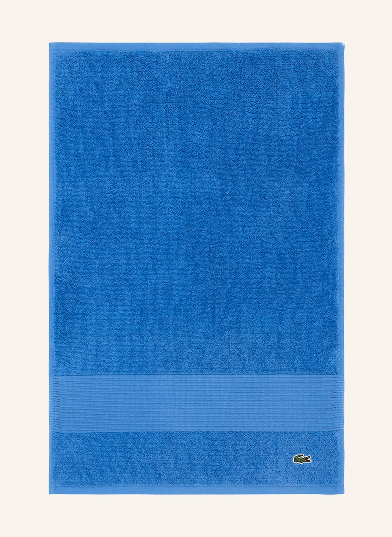 LACOSTE Gästetuch 2er Set LLECROCO: HELLBLAU