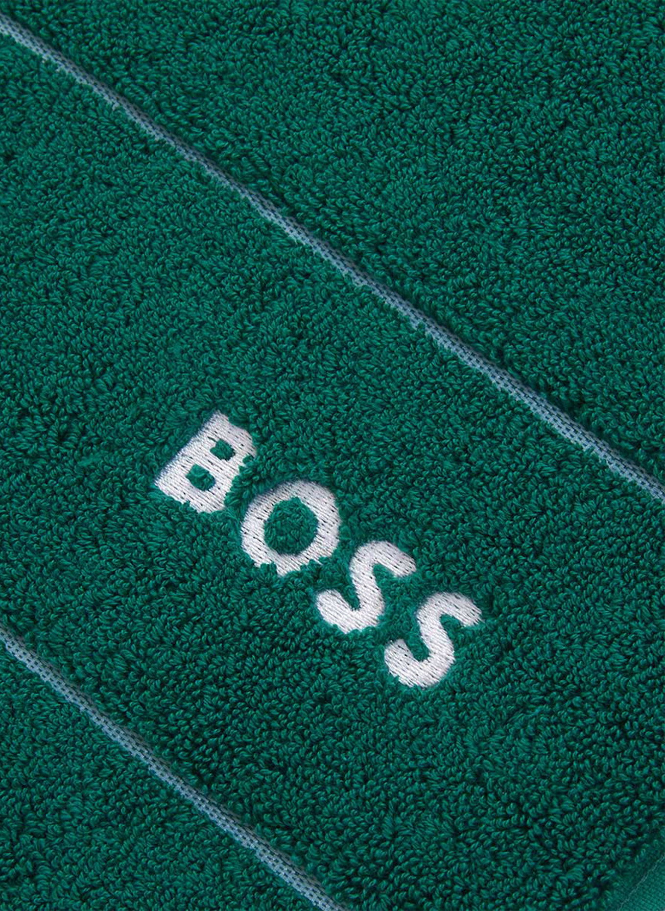 BOSS Duschtuch PLAIN: DUNKELGRÜN