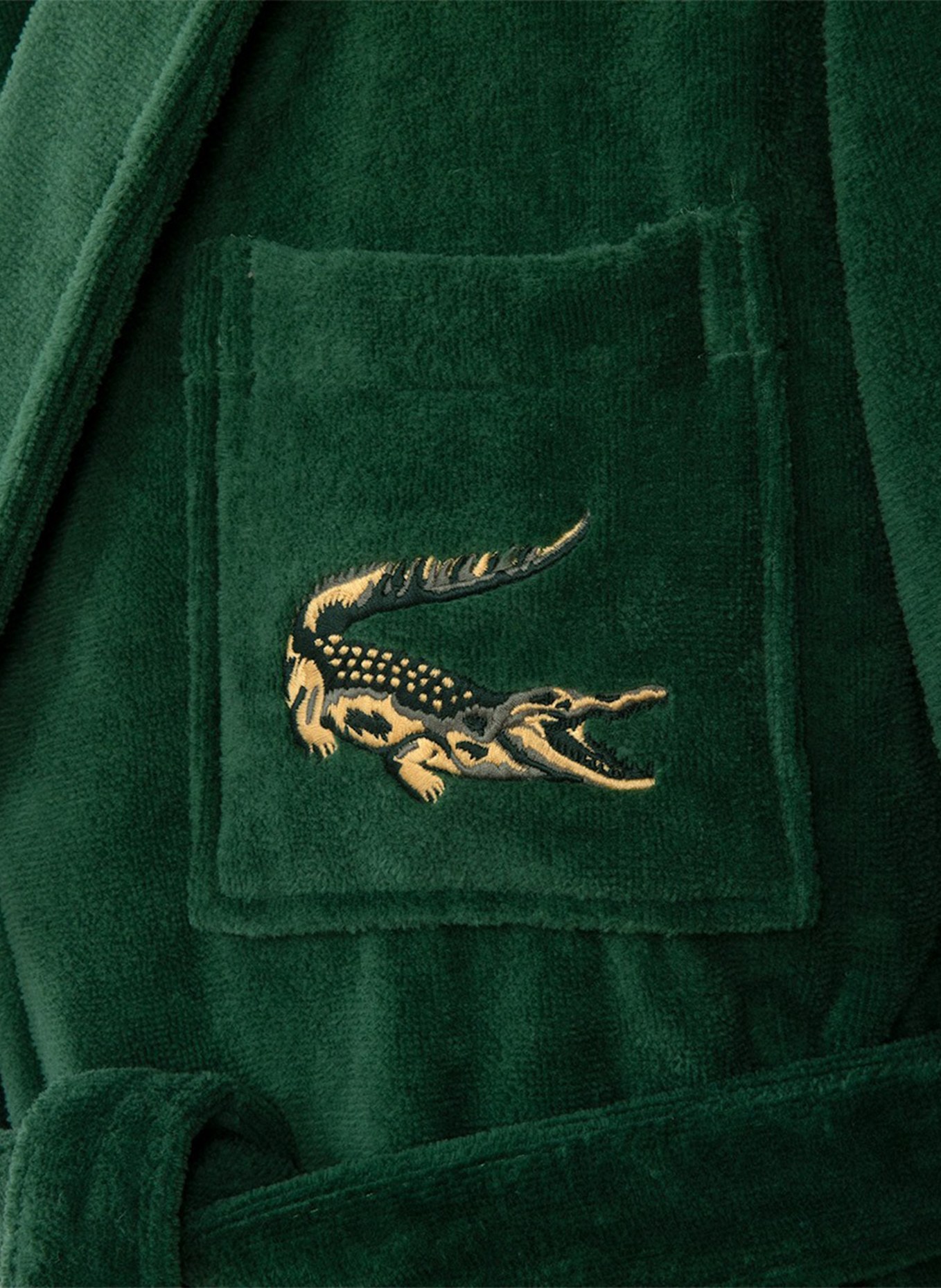 LACOSTE Bademantel LRENE: GRÜN