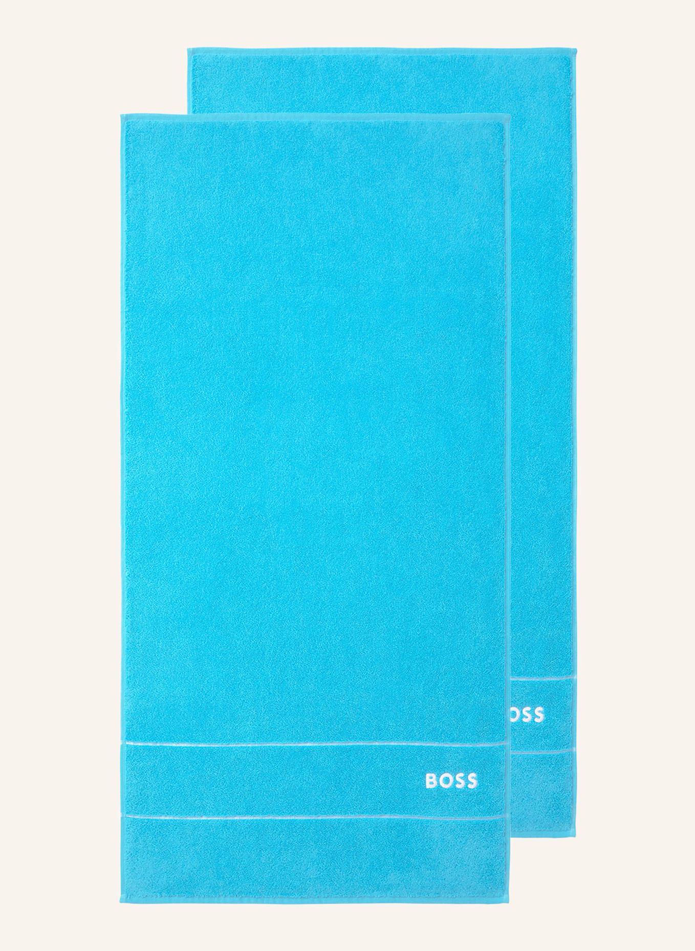 BOSS Handtuch 2er Set PLAIN: HELLBLAU
