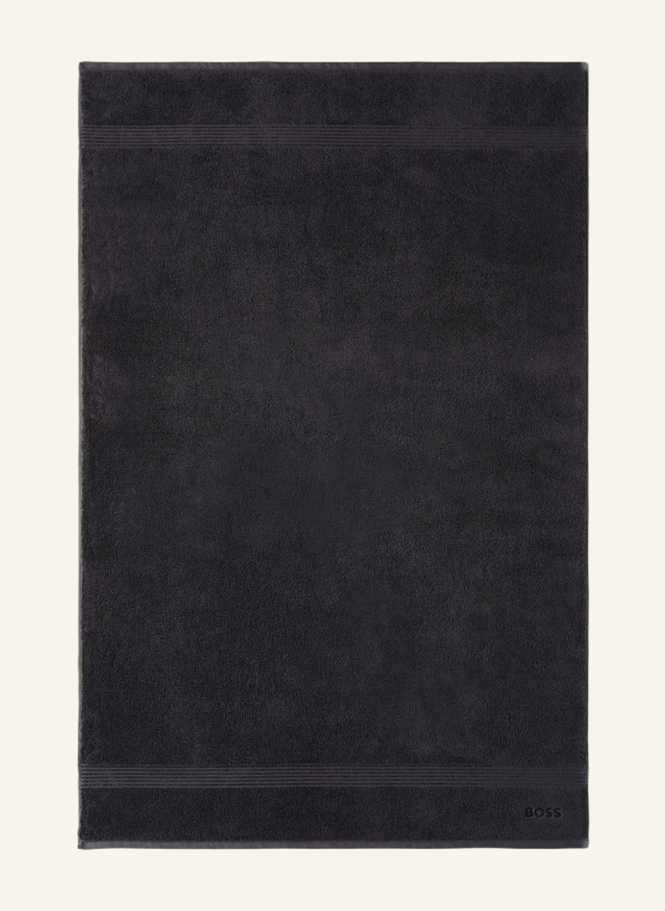 BOSS Badetuch LOFT: SCHWARZ