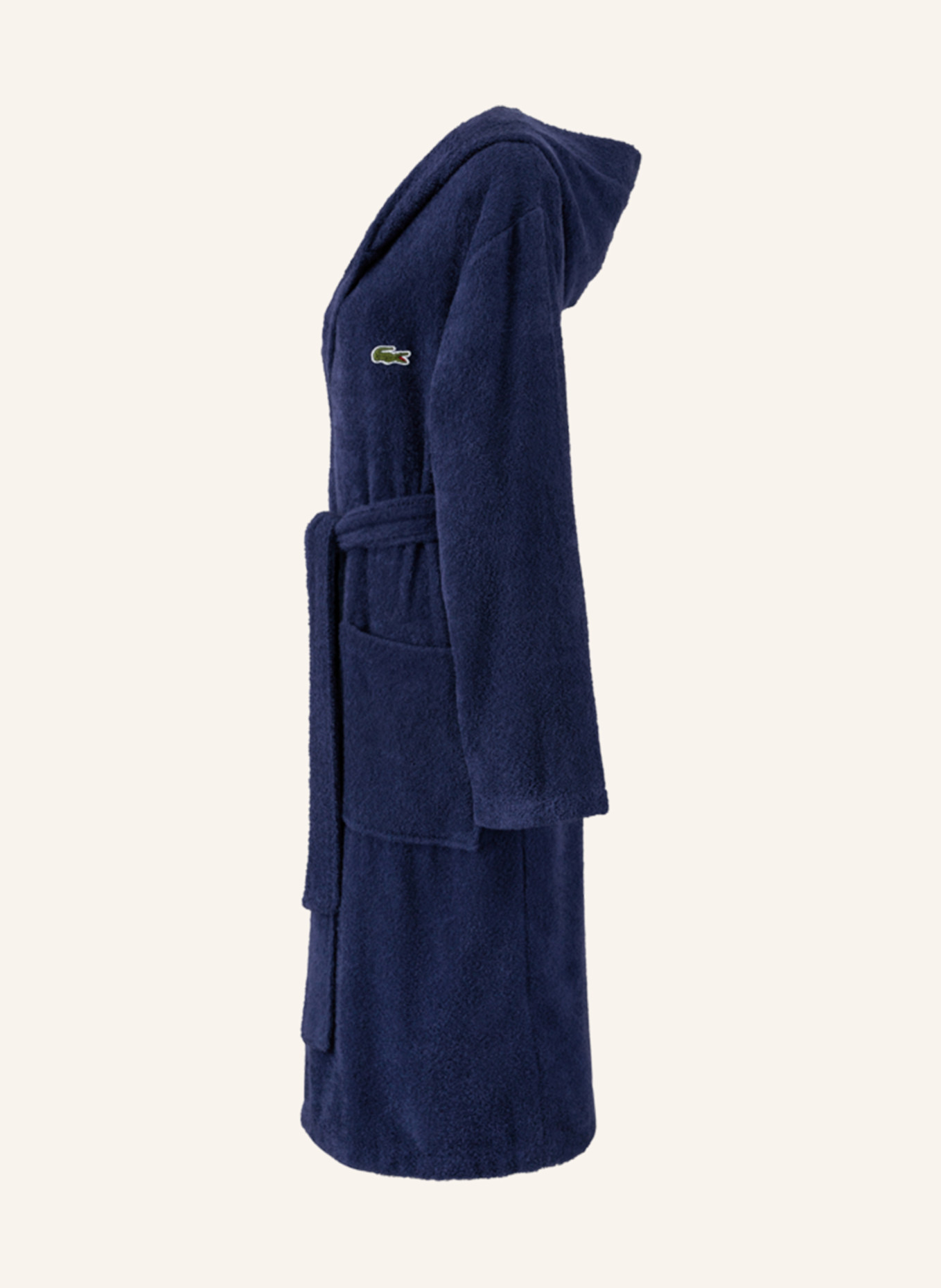 LACOSTE Badjas LOPEN: DONKERBLAUW