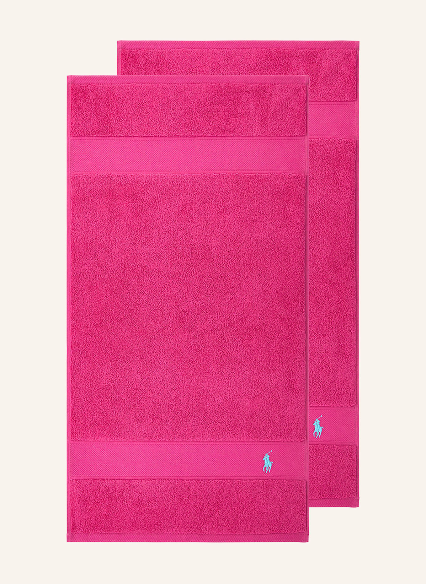 RALPH LAUREN HOME Gästetuch 2er Set POLOPLAYER: PINK