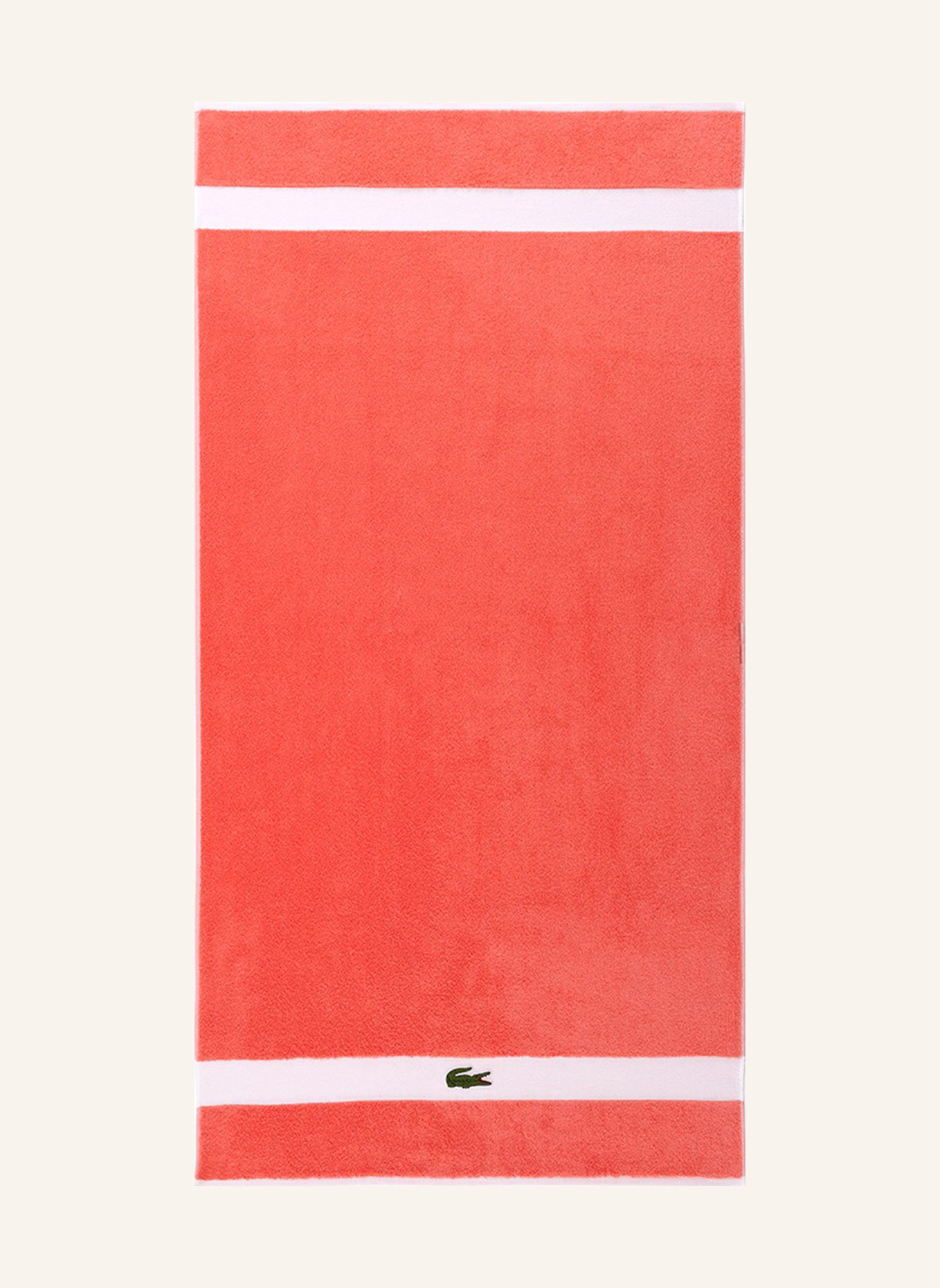 LACOSTE Duschtuch LCASUAL: HELLORANGE