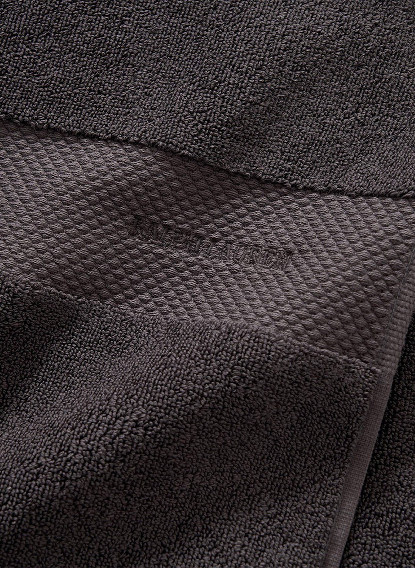 RALPH LAUREN HOME Handtuch AVENUE: DUNKELGRAU