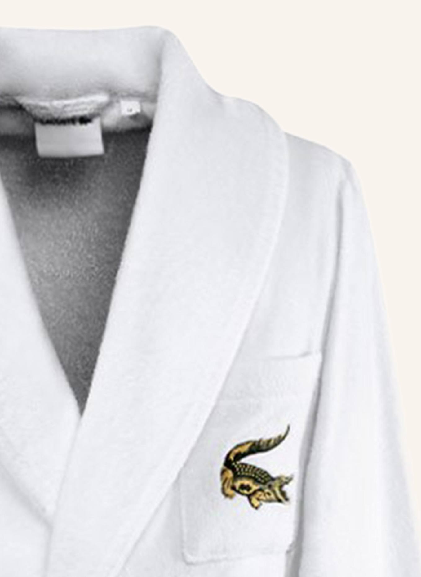 LACOSTE Bademantel LRENE: WEISS