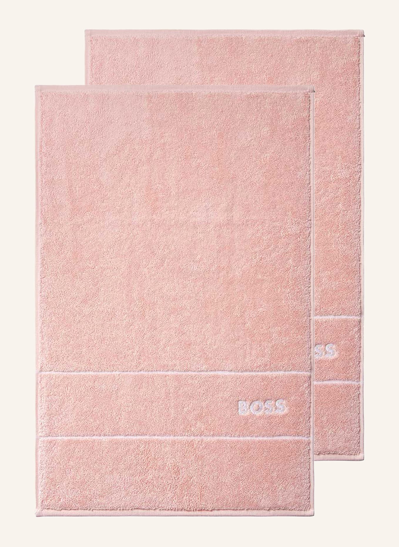 BOSS Gästetuch 2er Set PLAIN: HELLROSA