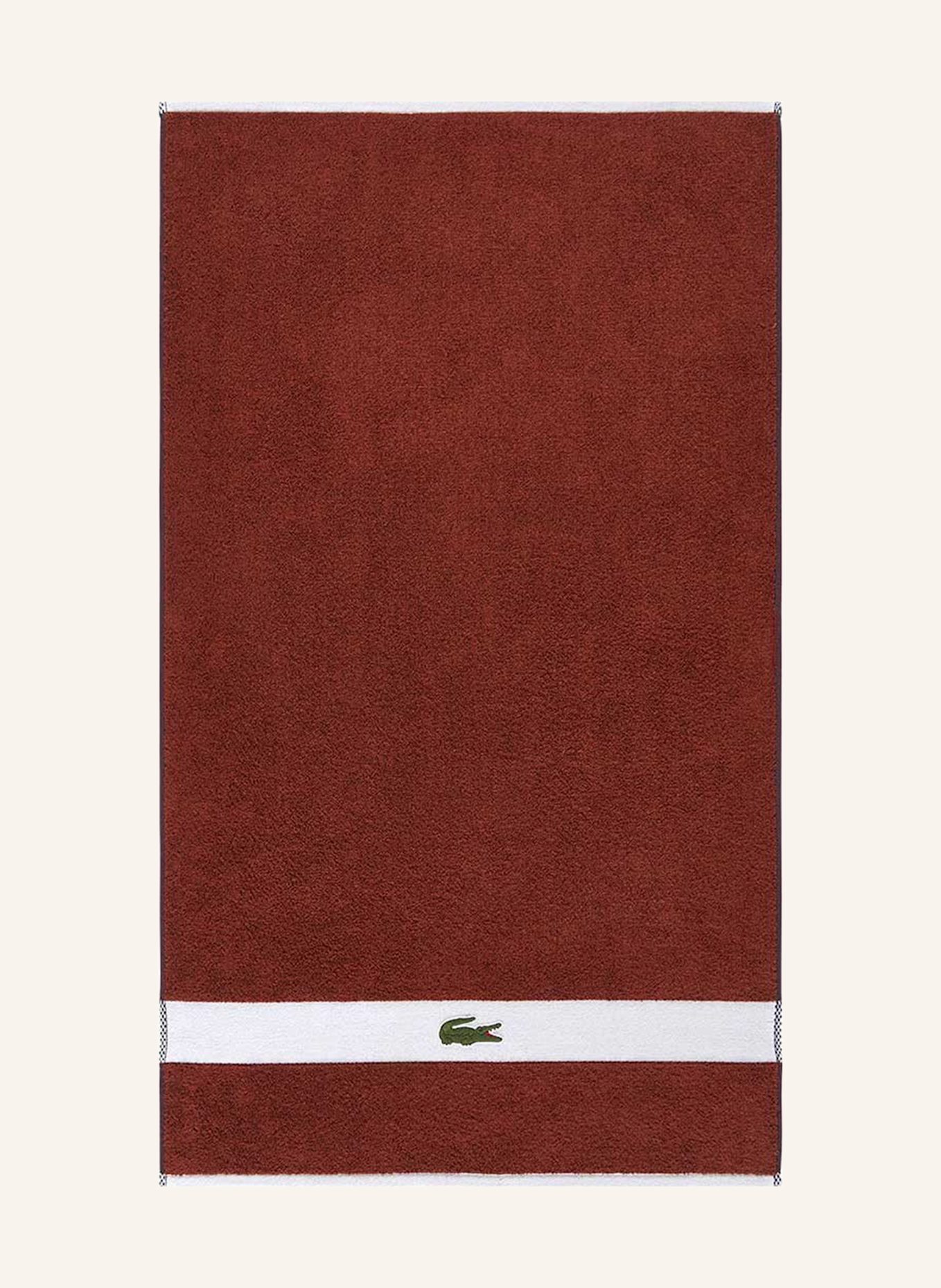 LACOSTE Handtuch LCASUAL: BRAUN