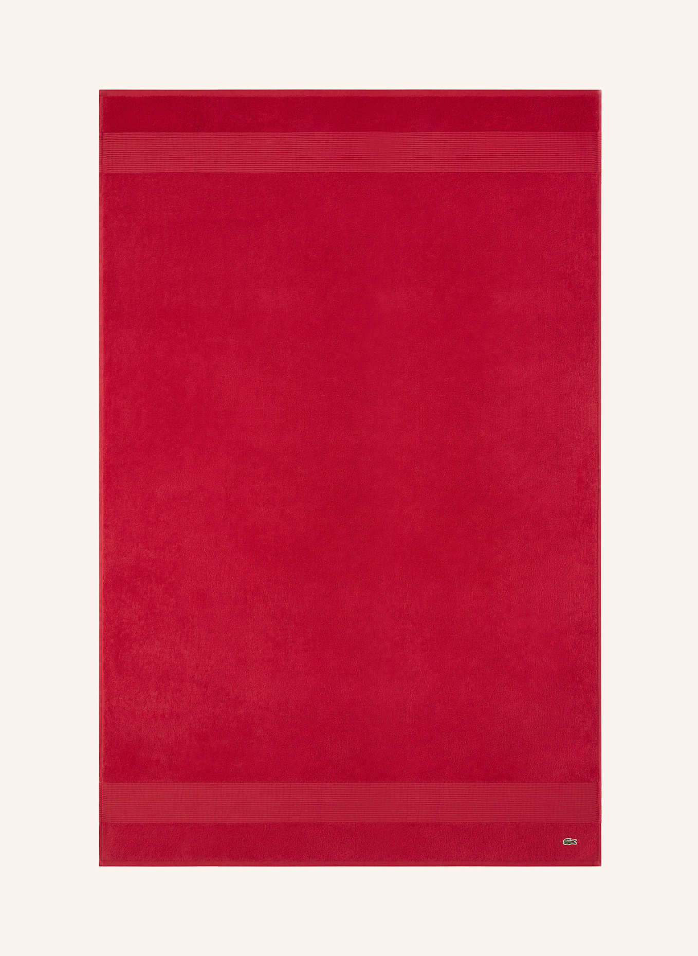 LACOSTE Badetuch LLECROCO: ROT