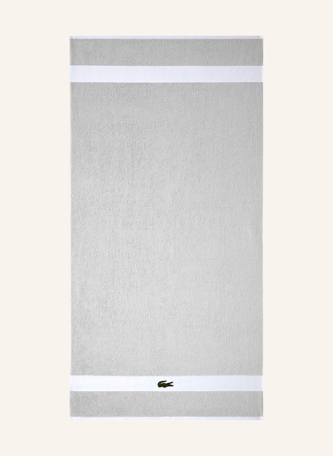 LACOSTE Duschtuch LCASUAL: HELLGRAU