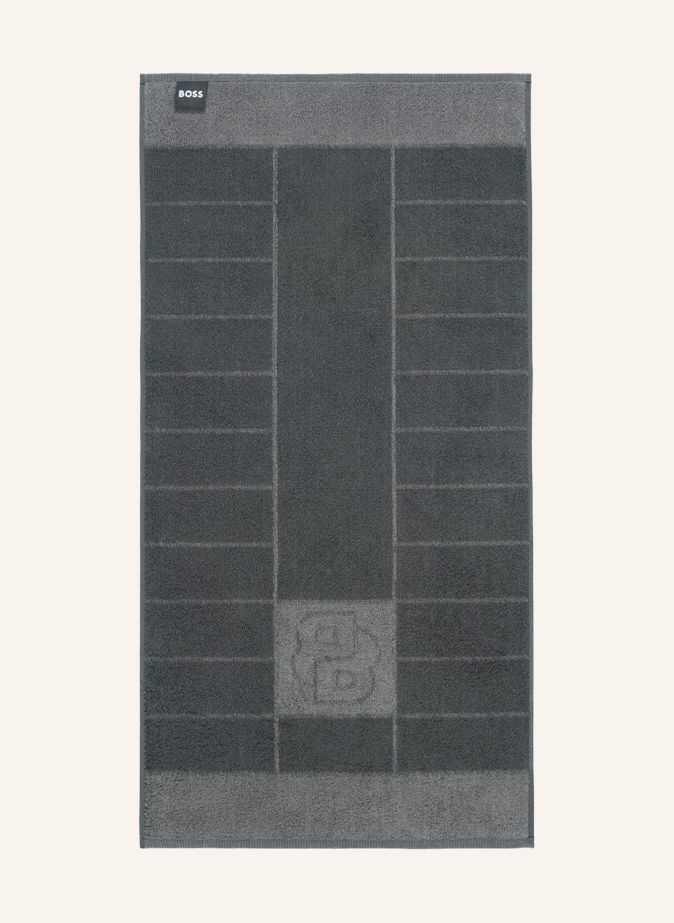 BOSS Handtuch DOUBLEB: DUNKELGRAU