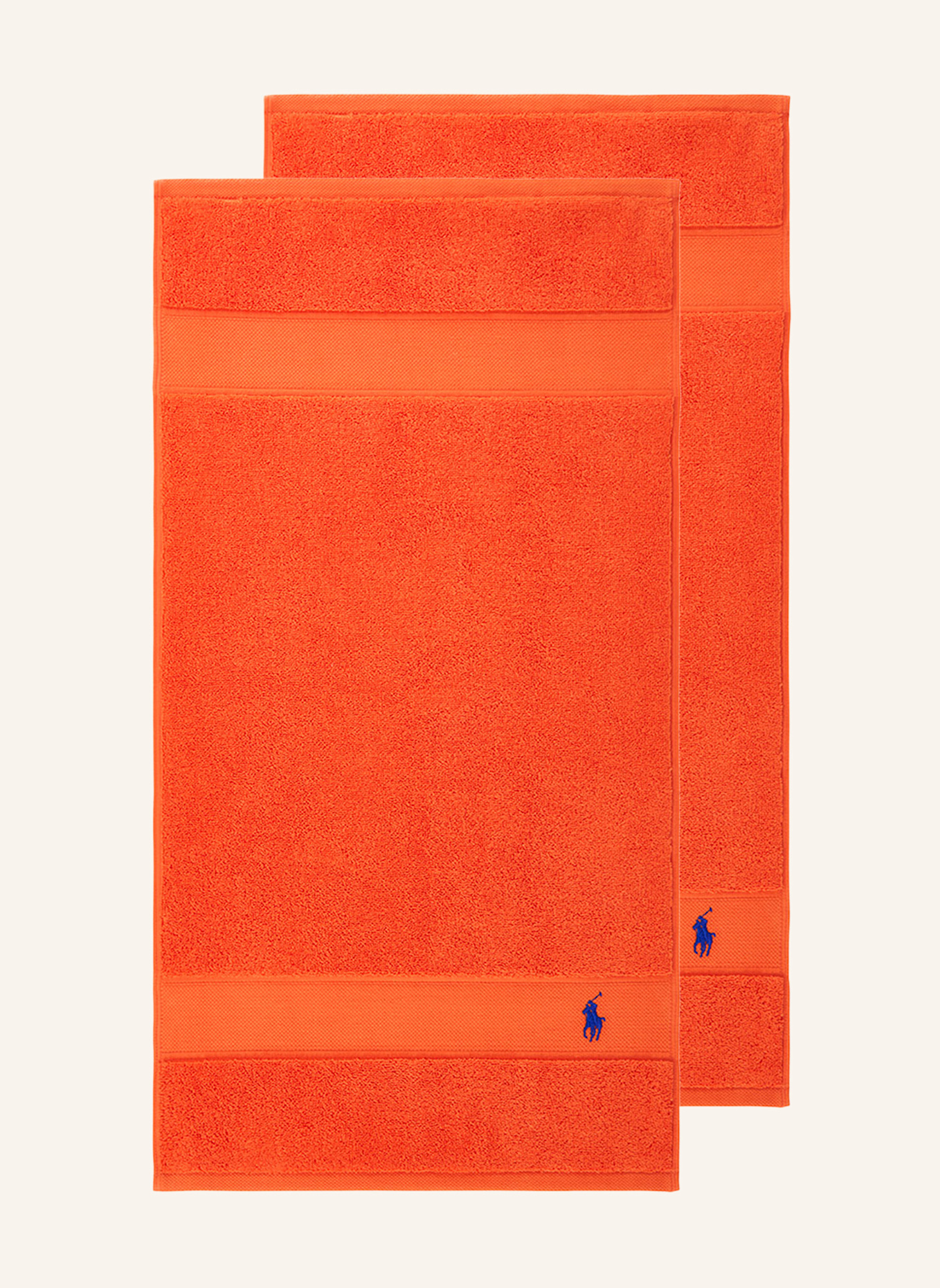 RALPH LAUREN HOME Gästetuch 2er Set POLOPLAYER: ORANGE
