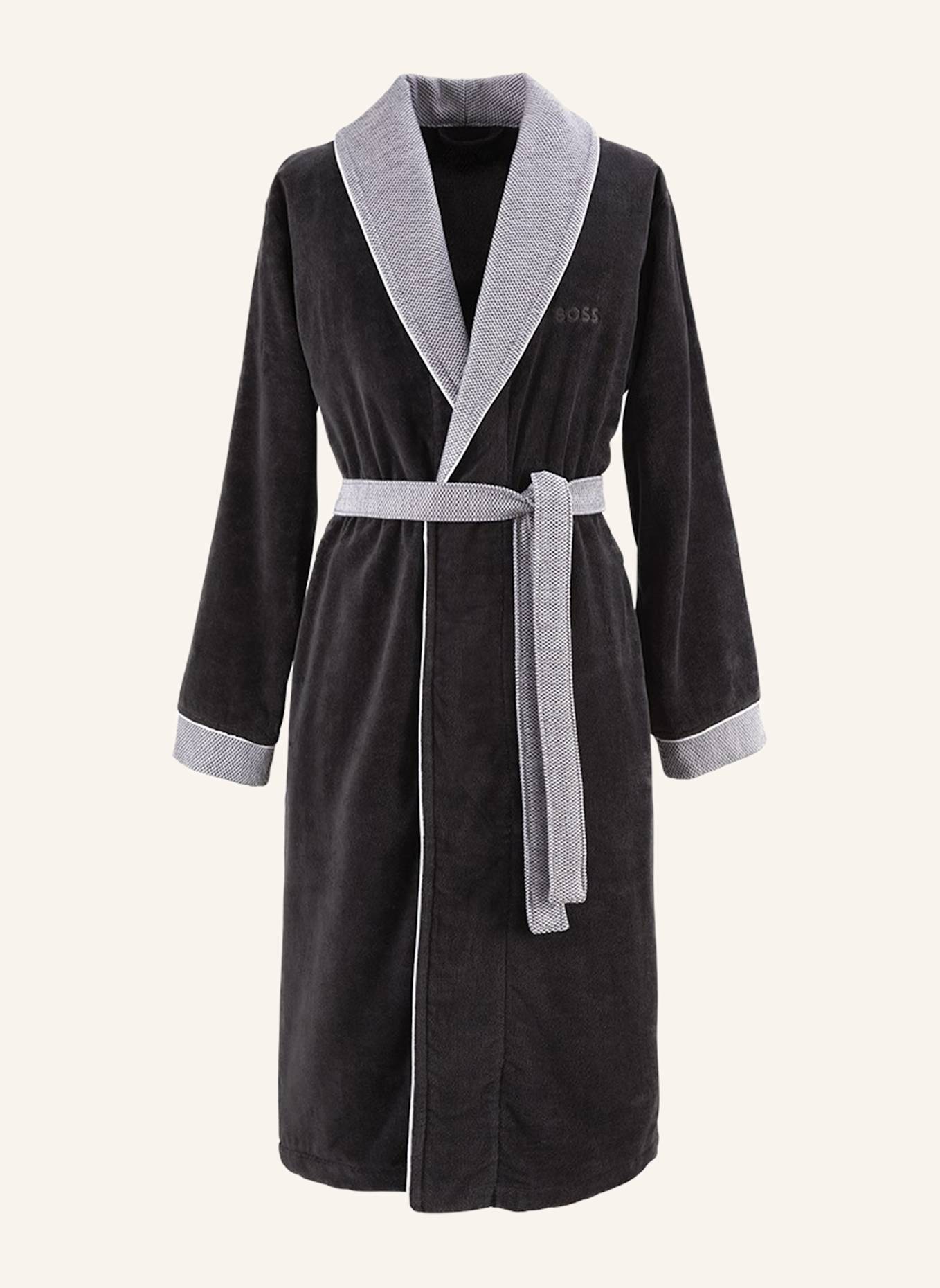 BOSS Bademantel LORD: SCHWARZ