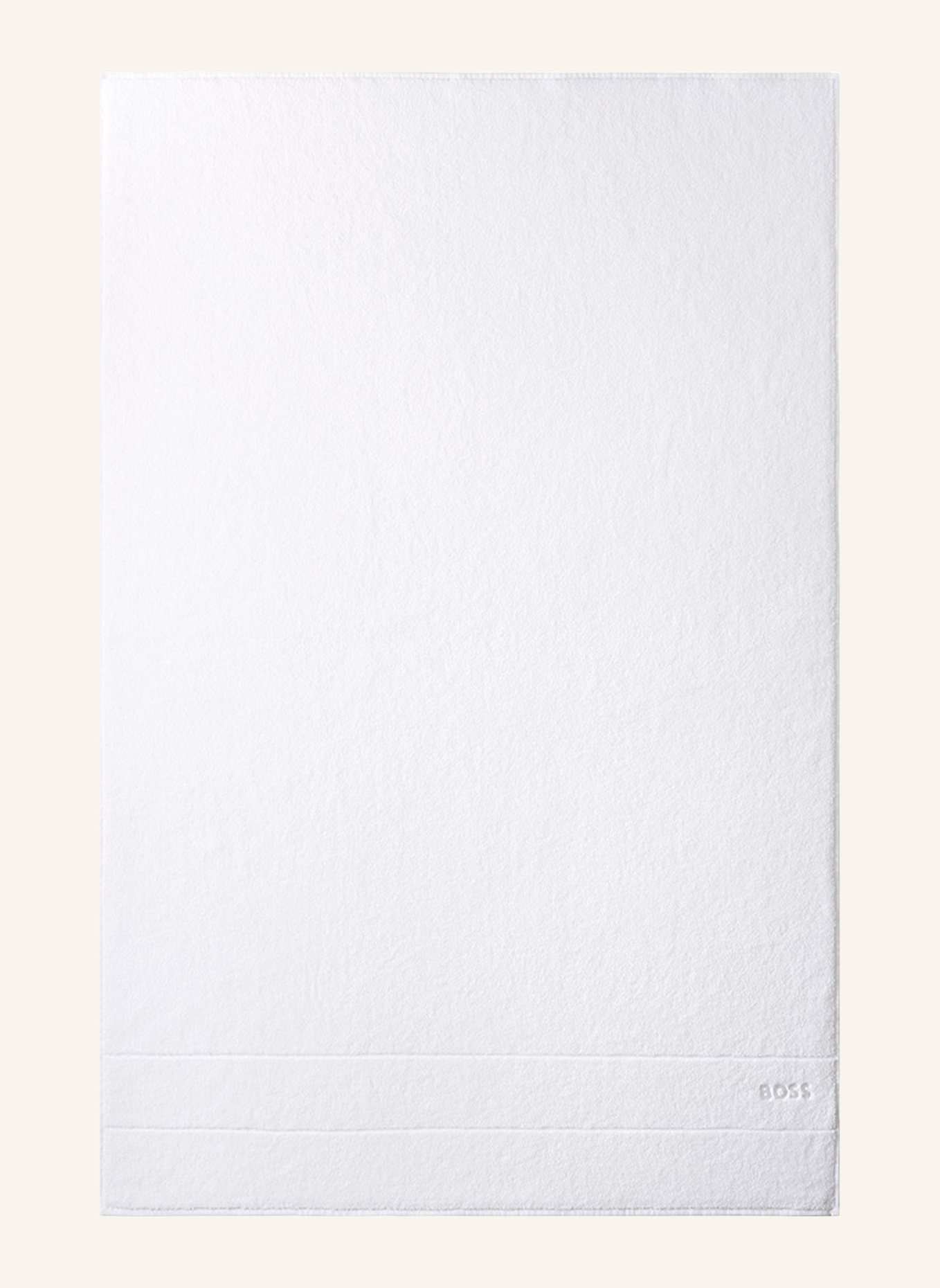 BOSS Badetuch PLAIN: WEISS