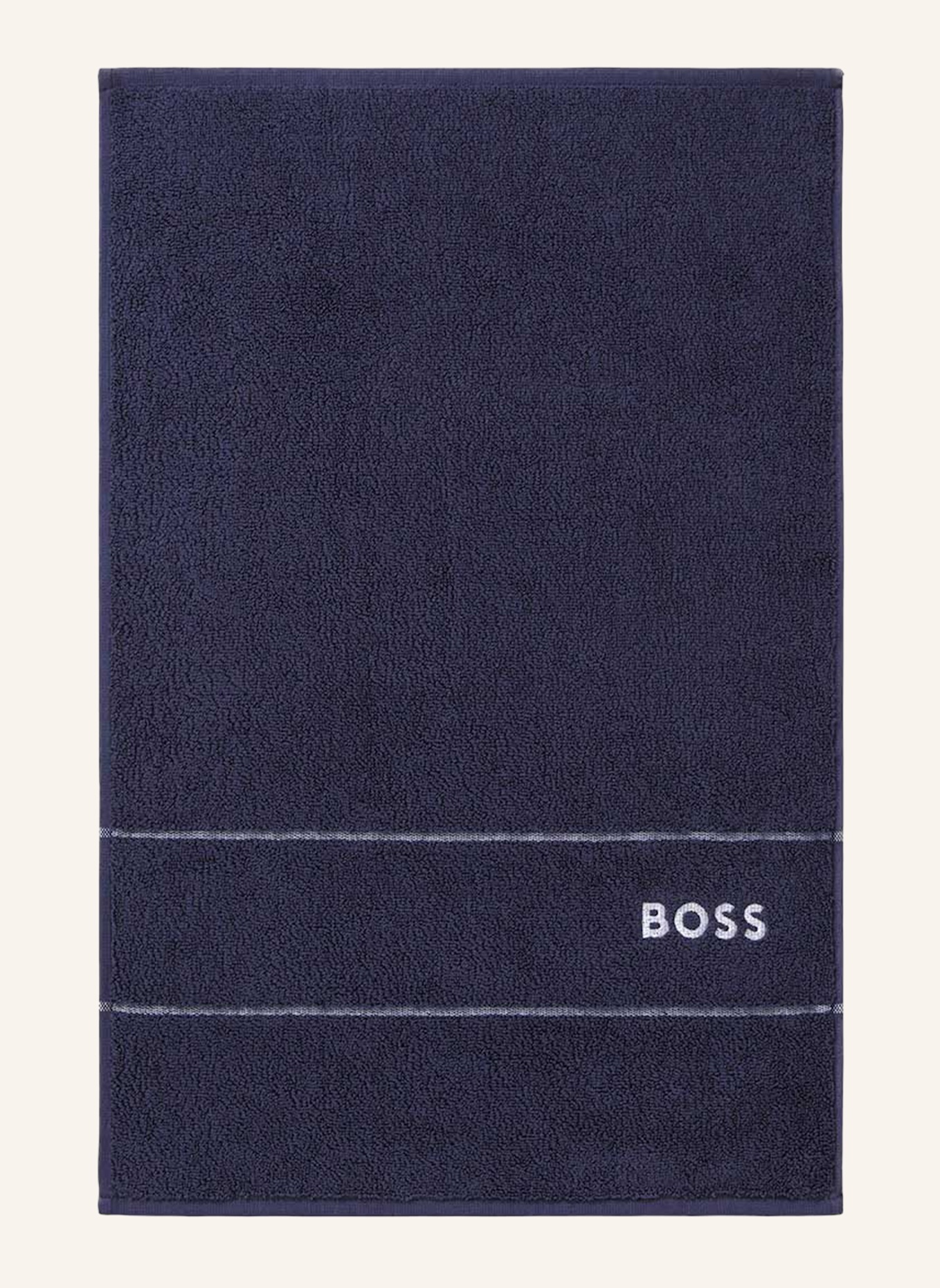 BOSS Gästetuch 2er Set PLAIN: DUNKELBLAU