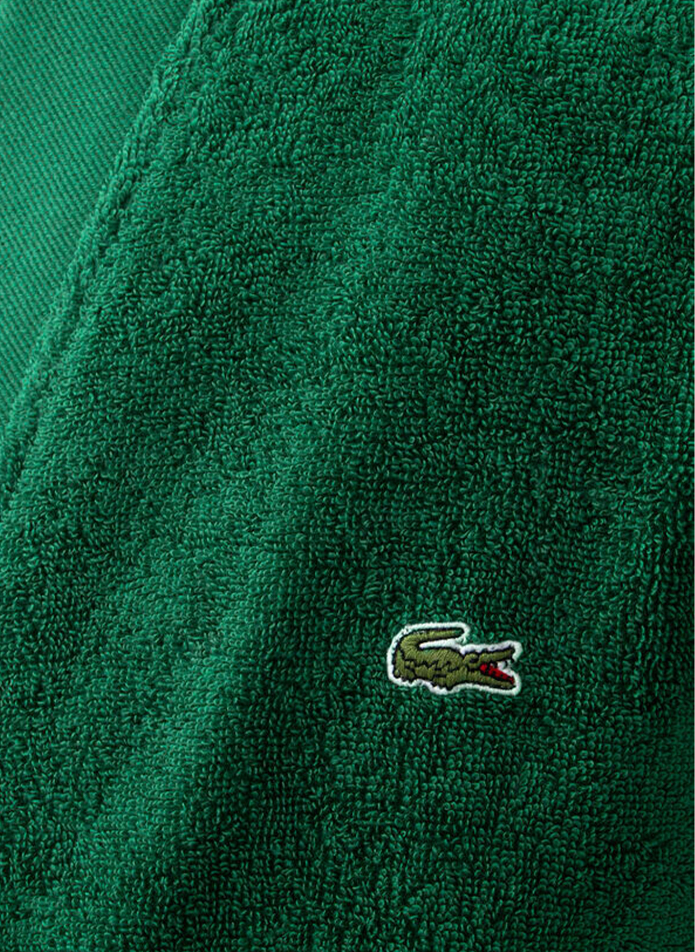 LACOSTE Bademantel LDEFILE: GRÜN