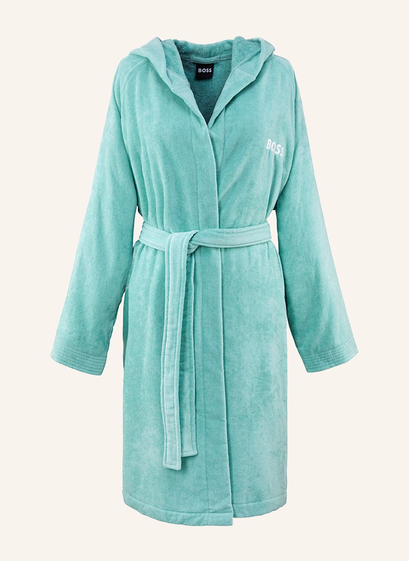 BOSS Bademantel PLAIN: TÜRKIS