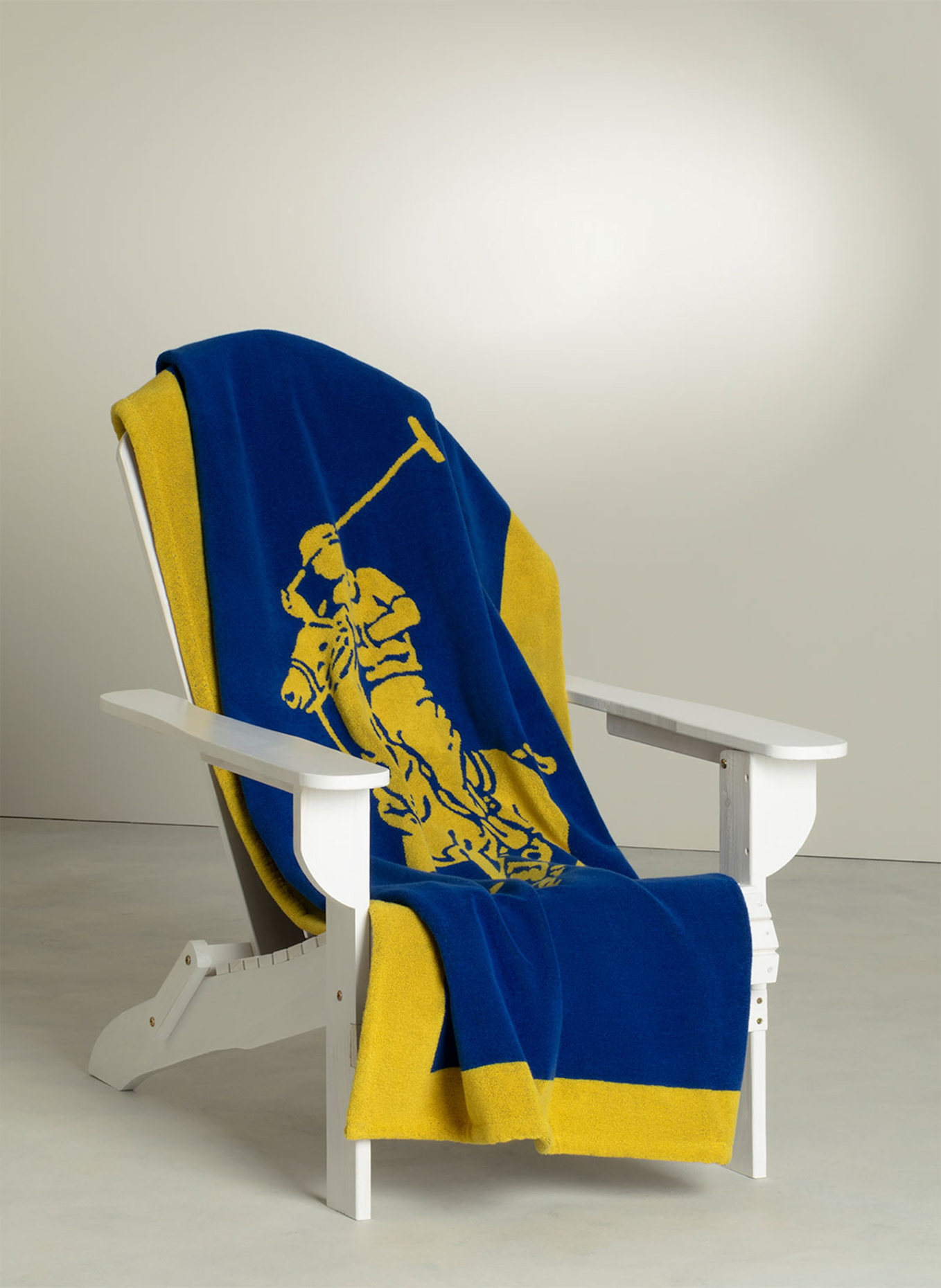RALPH LAUREN HOME Strandtuch POLOJACQ: BLAU/ GELB