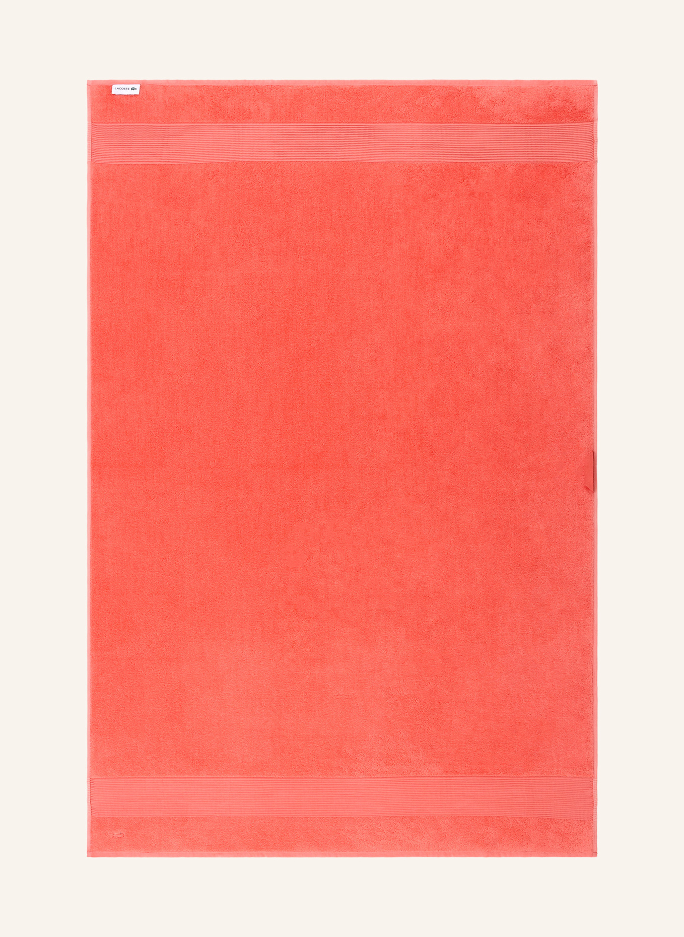 LACOSTE Badetuch LLECROCO: ORANGE