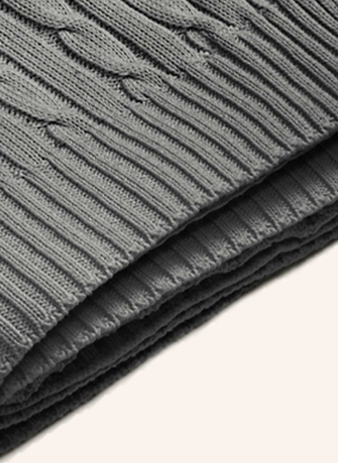 RALPH LAUREN HOME Plaid CABLE: DUNKELGRAU