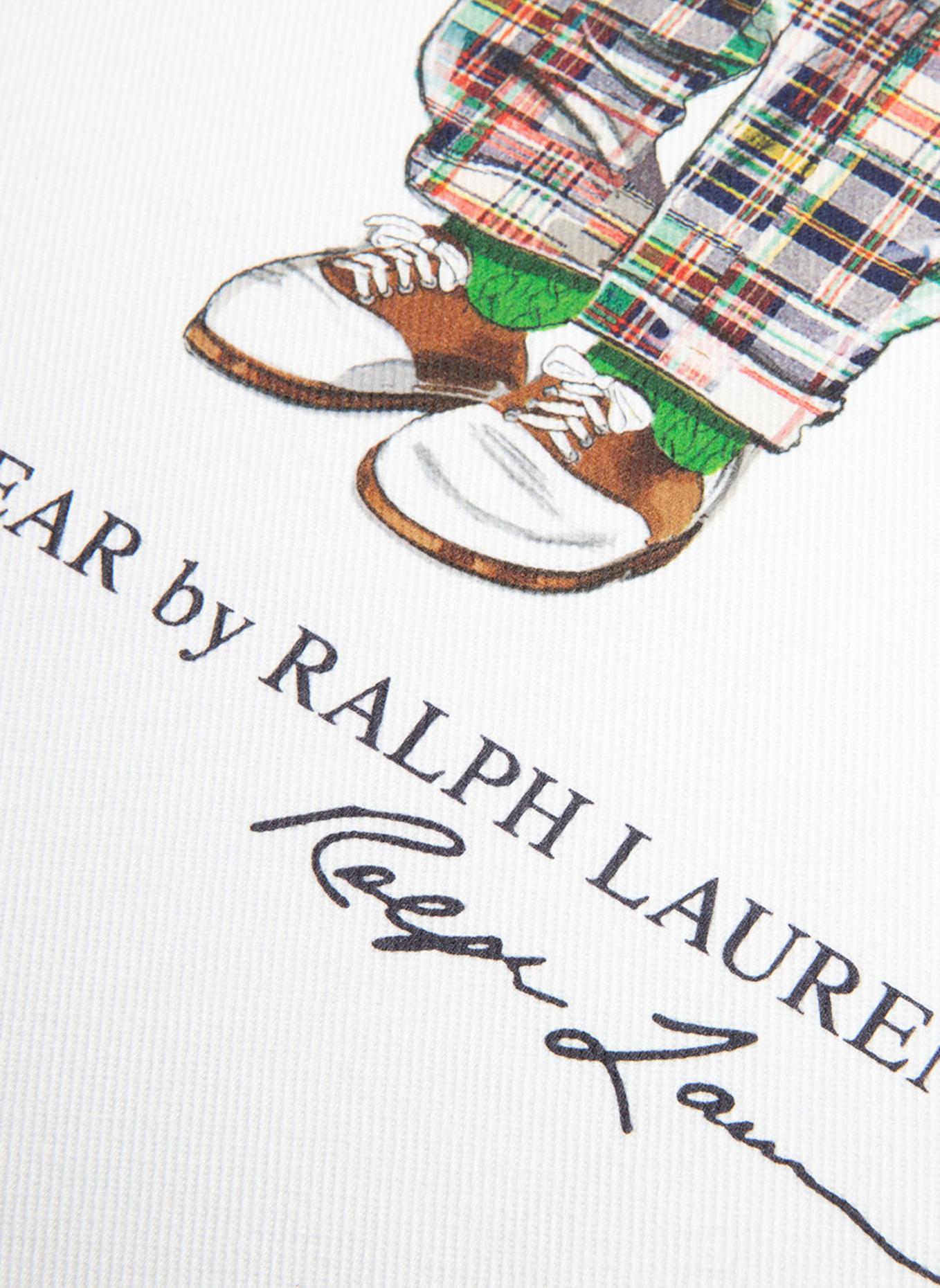 RALPH LAUREN HOME Dekokissenhülle PREPBEAR: WEISS