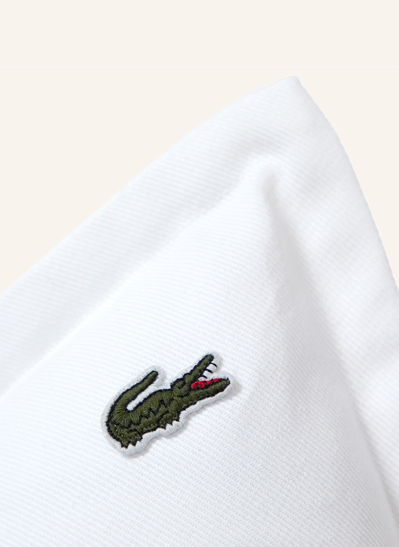 LACOSTE Dekokissenhülle LRUBAN: WEISS
