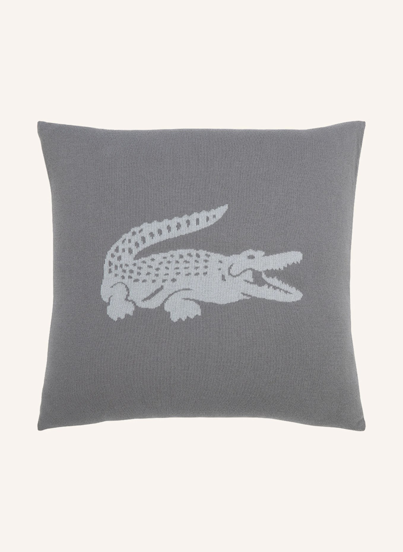 LACOSTE Dekokissenhülle LREFLET: GRAU