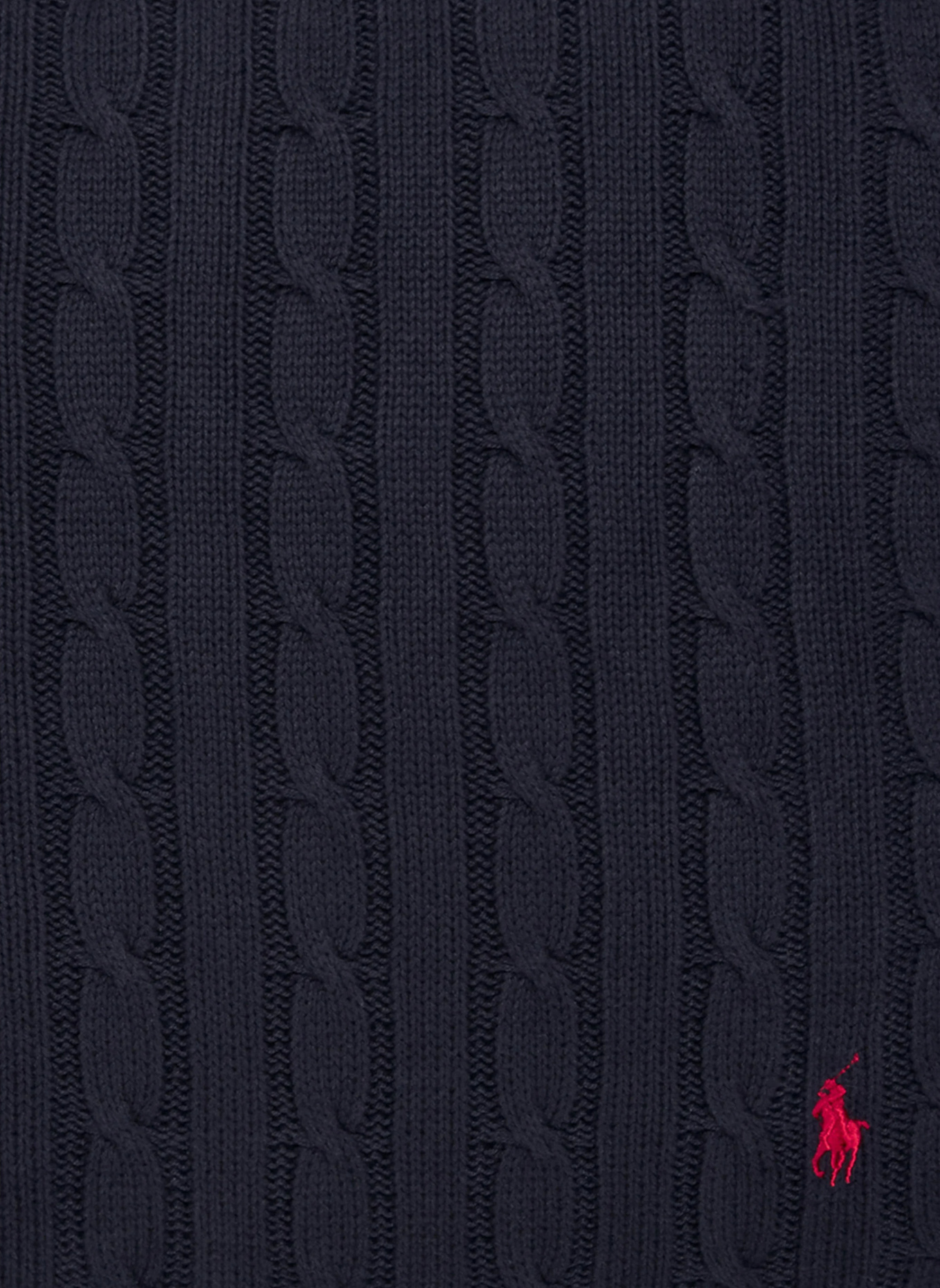 RALPH LAUREN HOME Dekokissenhülle CABLE: DUNKELBLAU