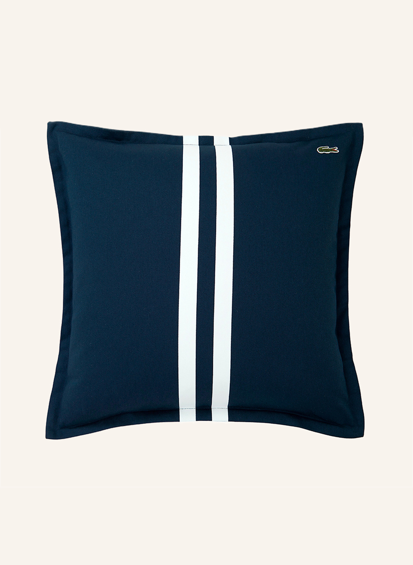 LACOSTE Dekokissenhülle LRUBAN: DUNKELBLAU