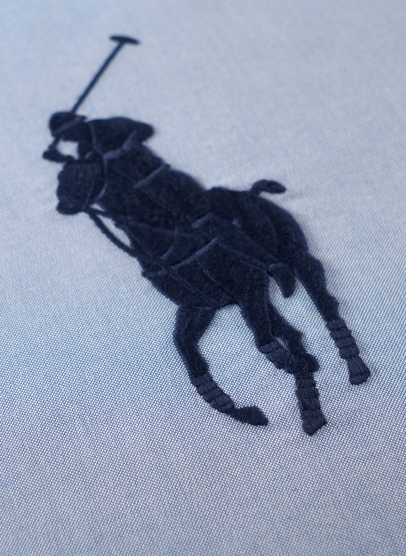 RALPH LAUREN HOME Dekokissenhülle OXFORD: HELLBLAU
