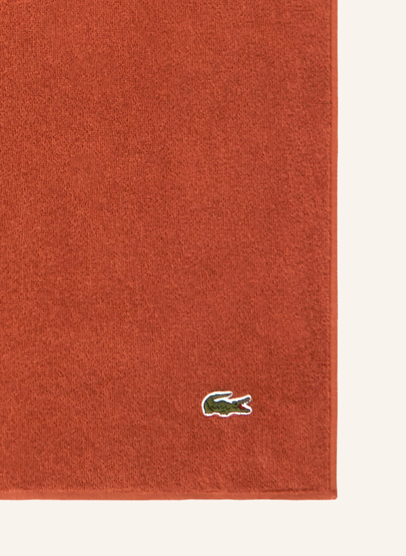 LACOSTE Strandtuch LSPORT: DUNKELORANGE