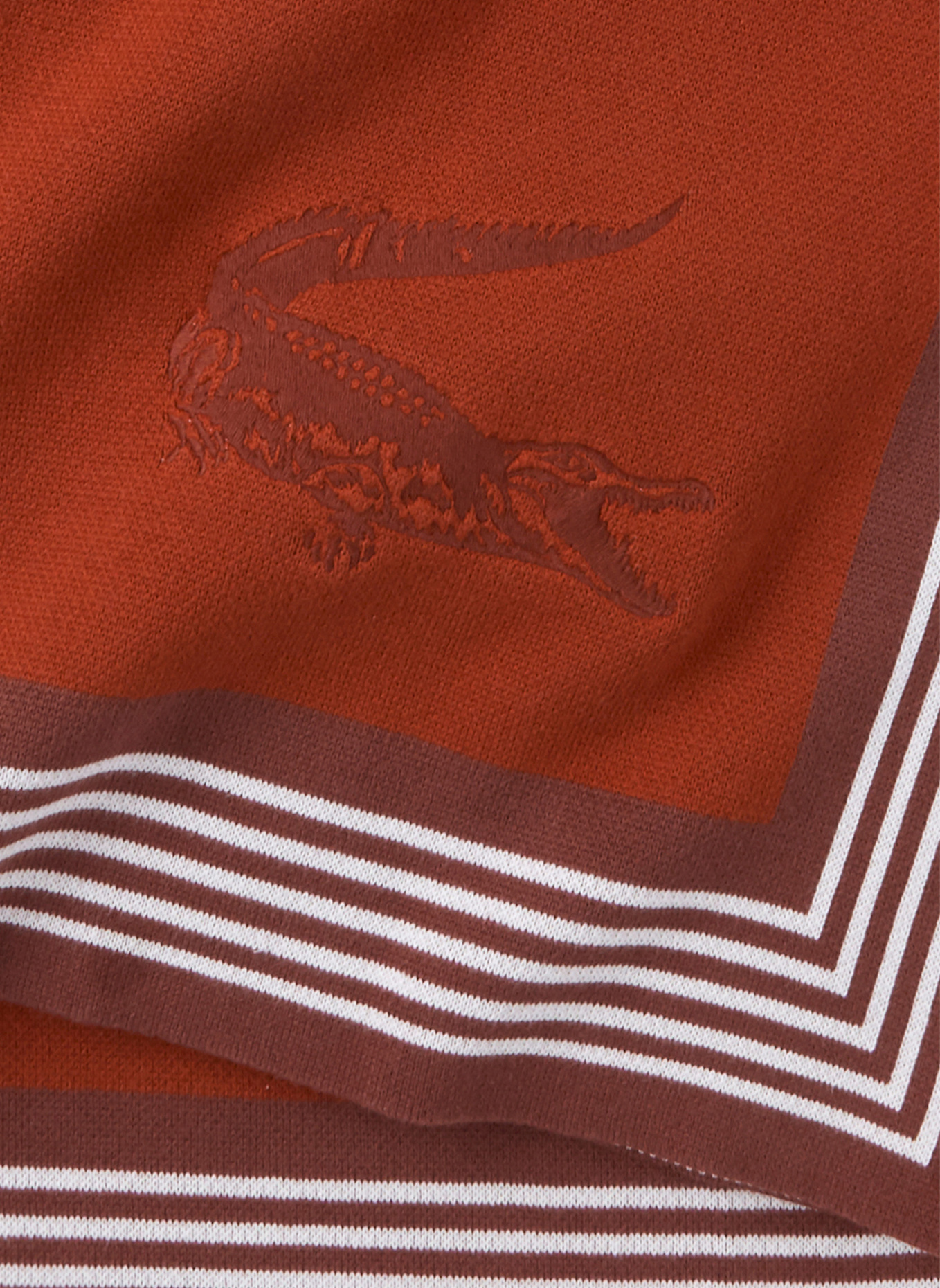LACOSTE Plaid LFRAME: DUNKELORANGE