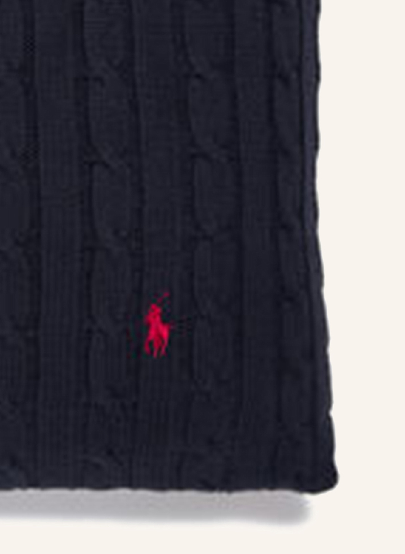 RALPH LAUREN HOME Dekokissenhülle CABLE: DUNKELBLAU