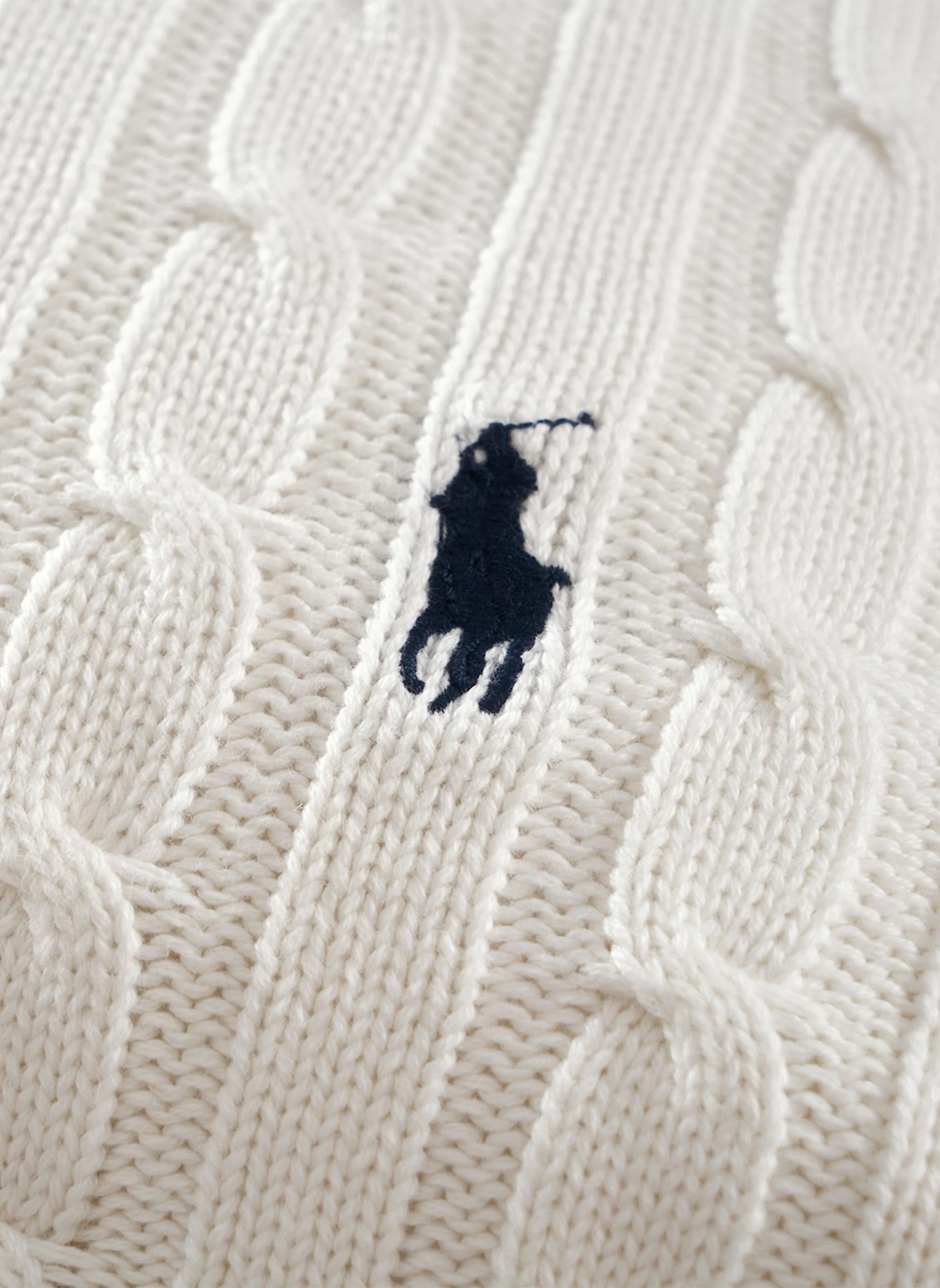 RALPH LAUREN HOME Dekokissenhülle RLCABLE: WEISS