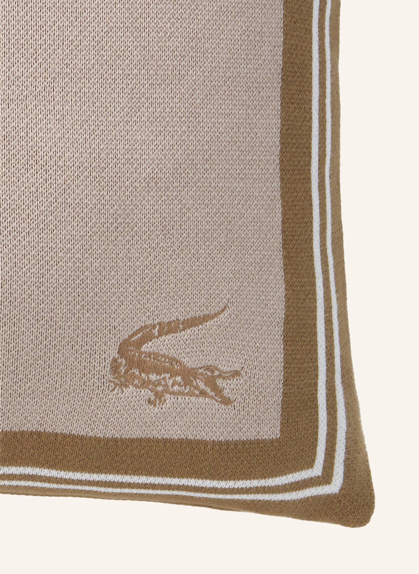 LACOSTE Dekokissenhülle LFRAME: BEIGE